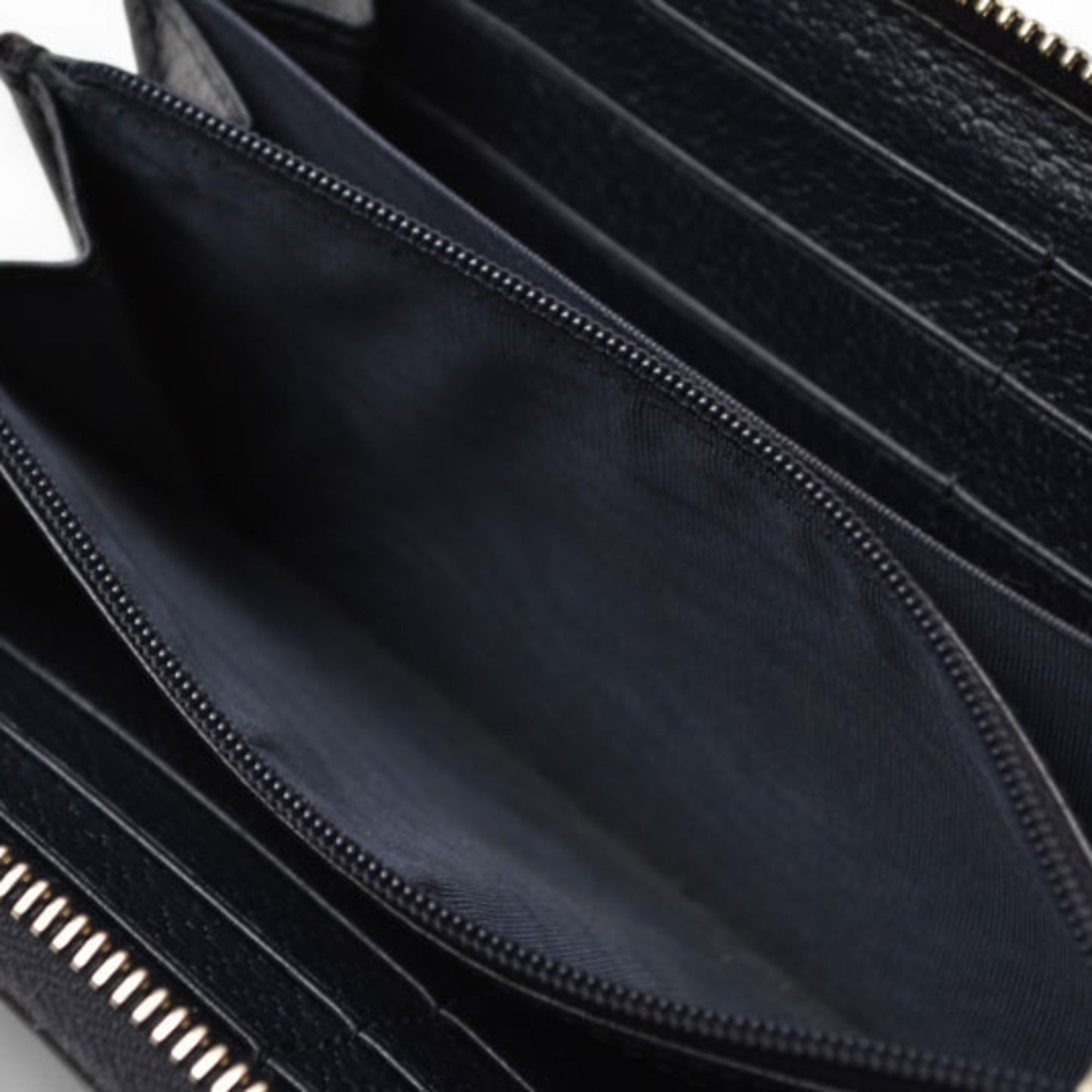 Gucci Beige Navy Coated Canvas Long Wallet (Bi-Fold) ( )