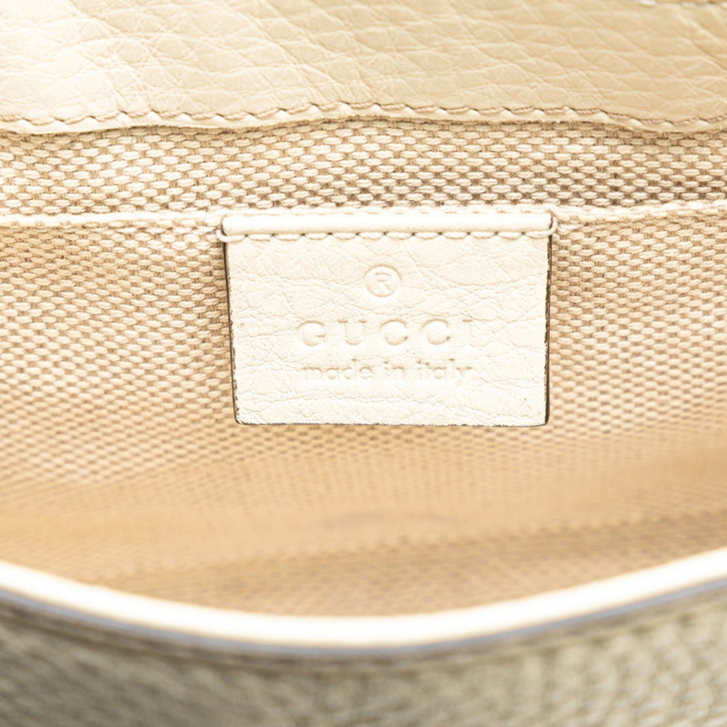 Gucci Soho Ivory White Leather Shoulder Bag ( )