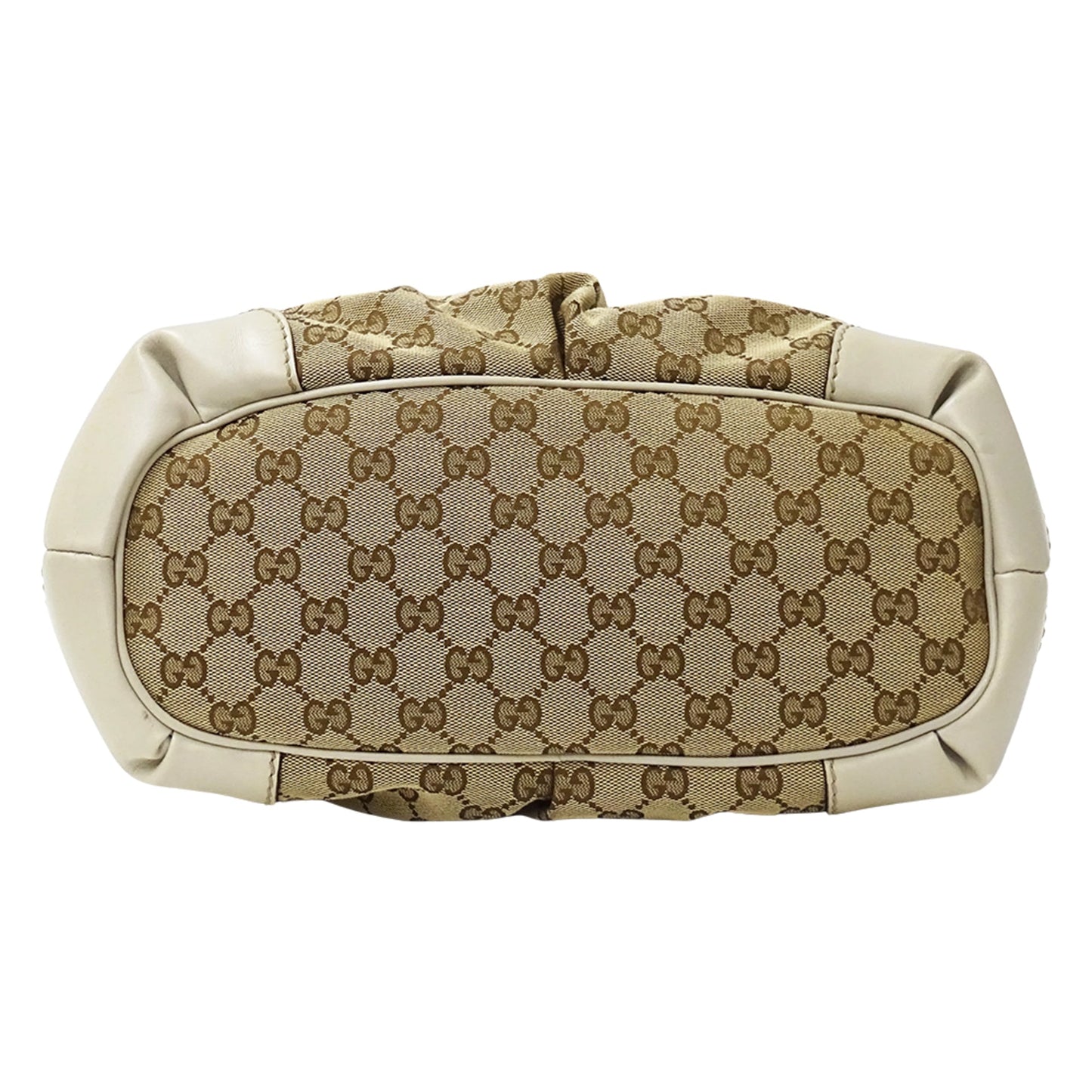 Gucci Gg Canvas Beige Brown Gg Canvas Handbag Shoulder Bag ( )