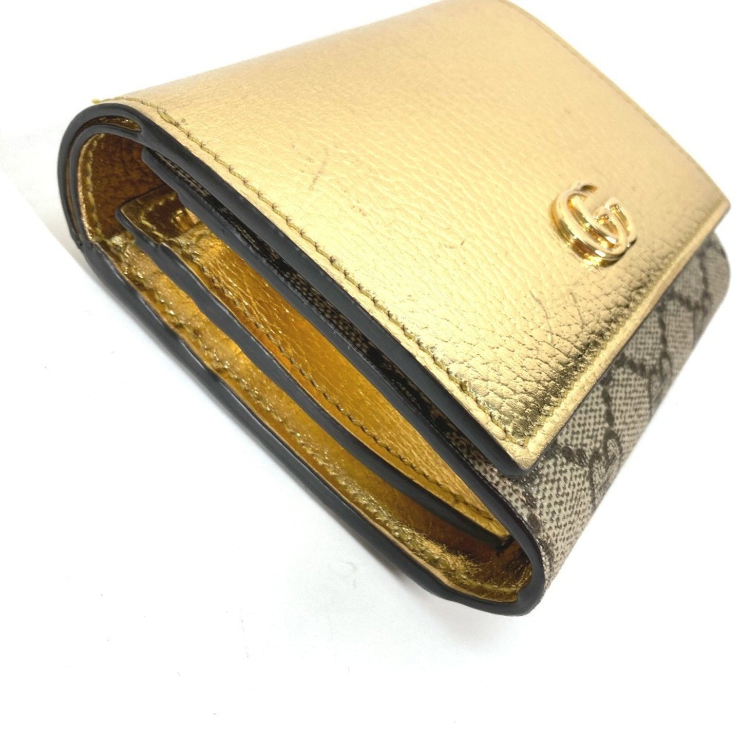 Gucci Beige Leather Wallet (Bi-Fold) ( )
