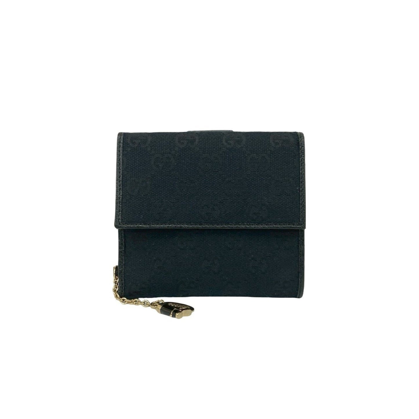 Gucci Black Canvas Leather Wallet (Bi-Fold) ( )