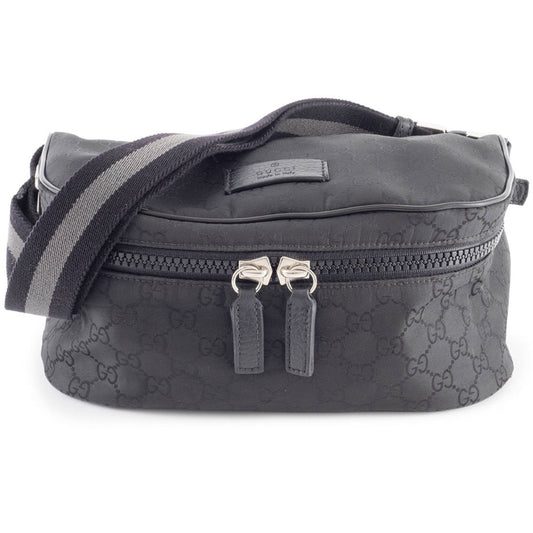 Gucci Black Nylon Pochette Shoulder Bag Sling Bag ( )