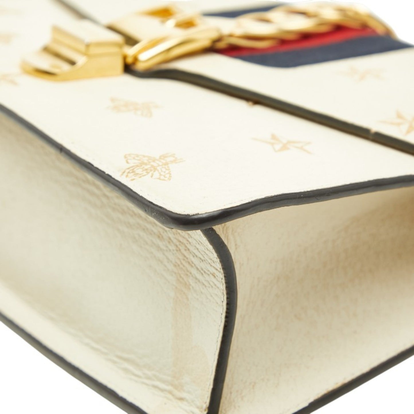 Gucci Ivory White Leather Shoulder Bag ( )