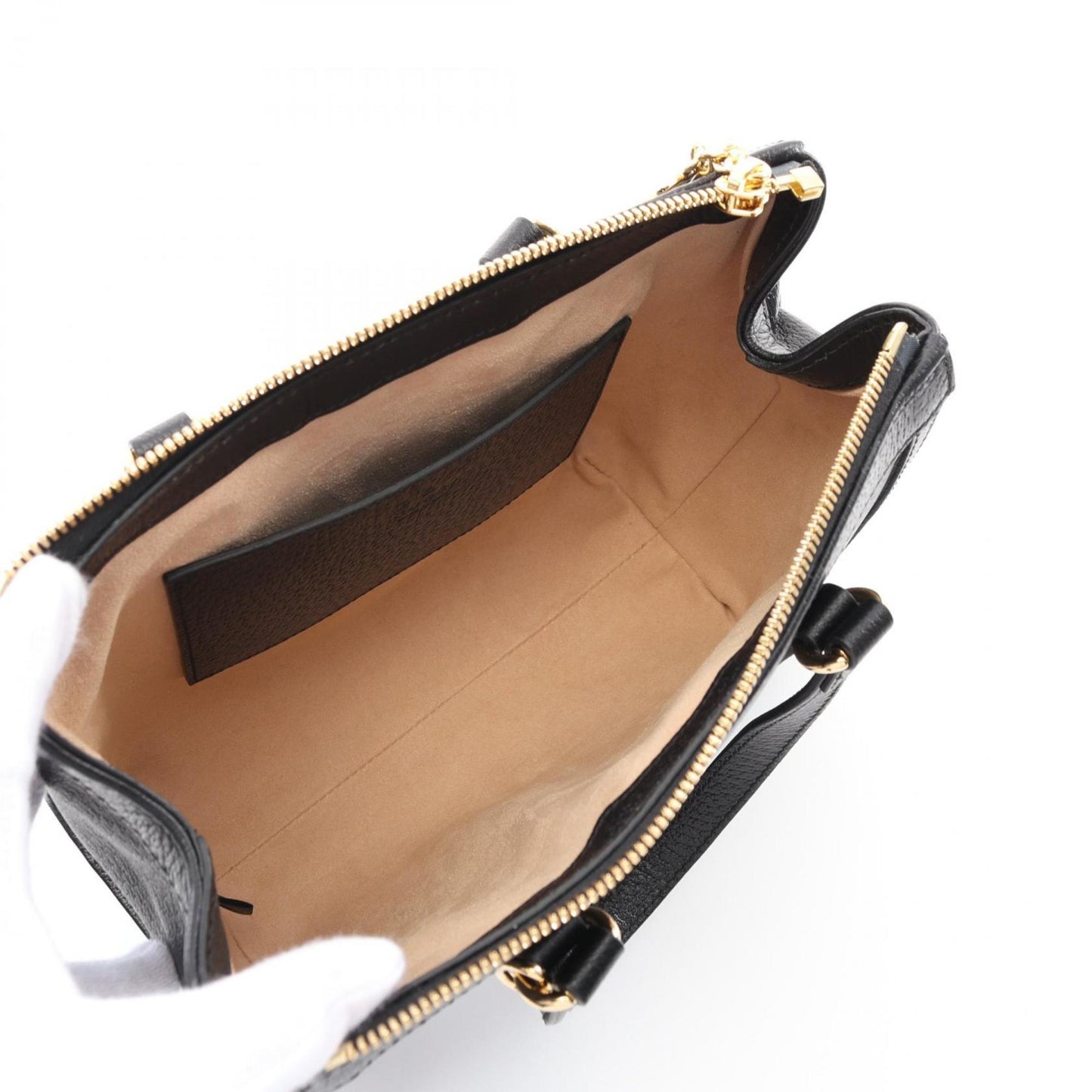 Gucci Black Multi-Color Leather Handbag ( )