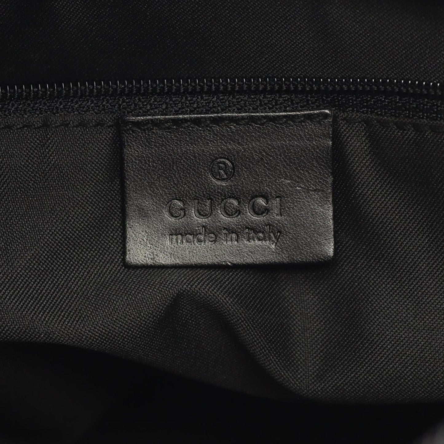 Gucci Gray Canvas Leather Shoulder Bag ( )