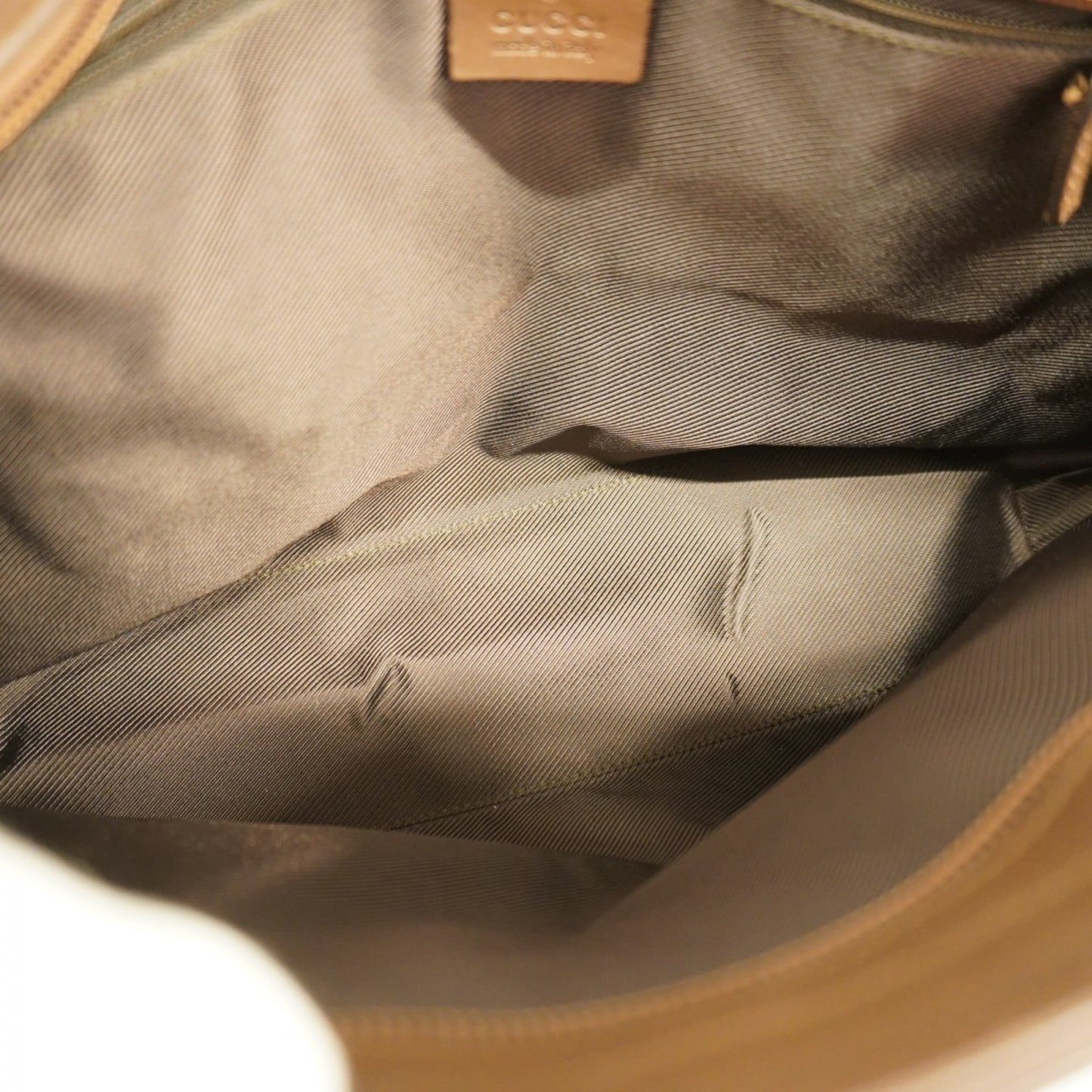 Gucci Beige Brown Canvas Tote Bag ( )