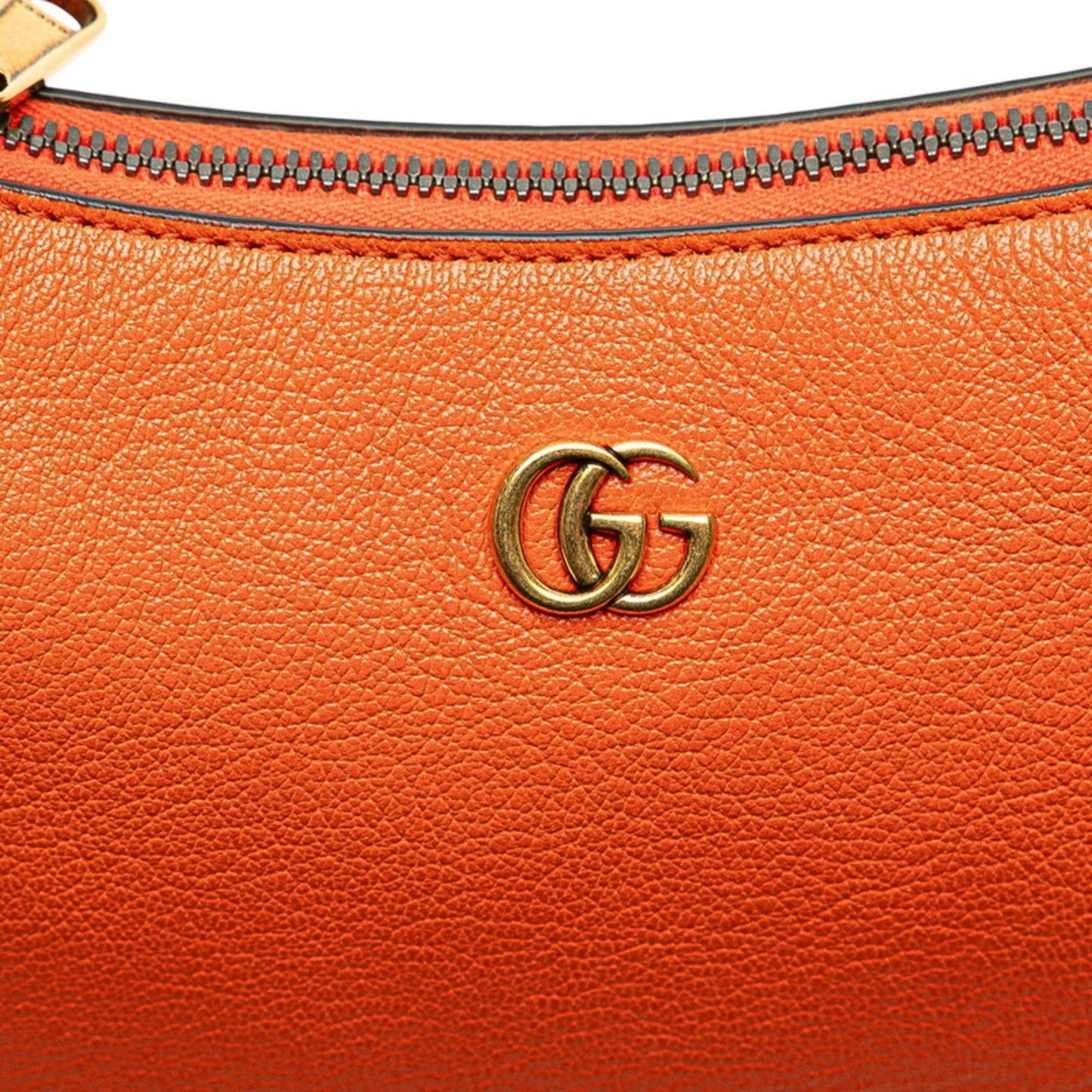 Gucci Gg Marmont Orange Leather Handbag Shoulder Bag ( )