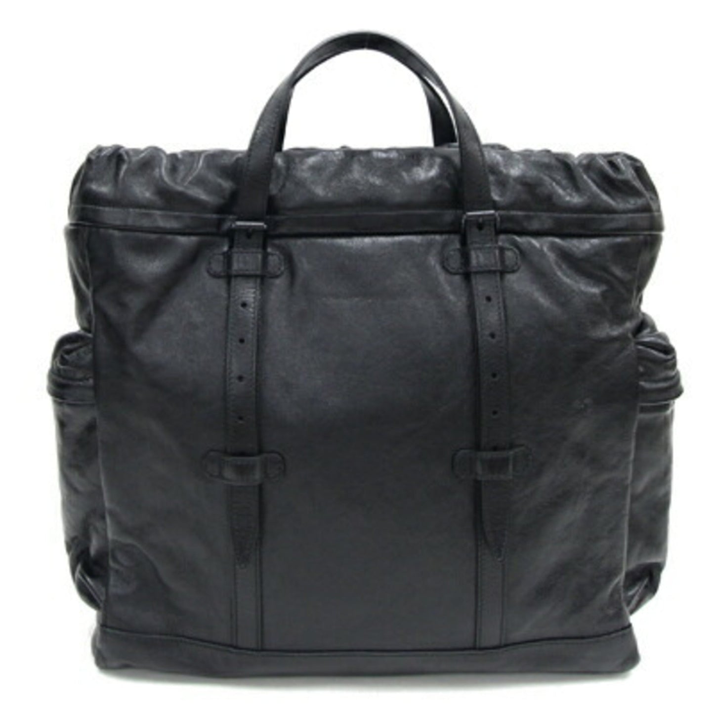 Gucci Black Leather Tote Bag ( )