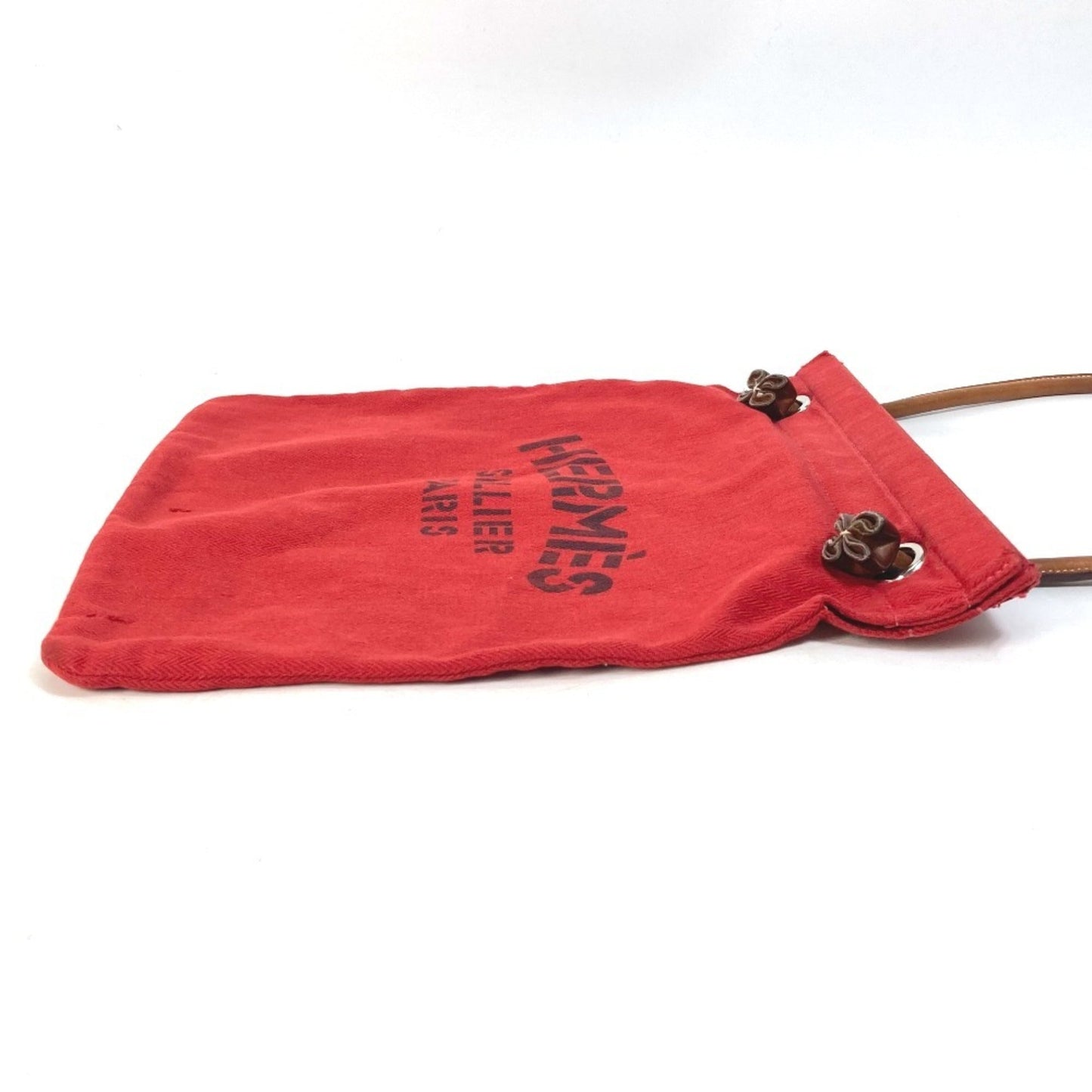 Hermes Red Color Cotton Shoulder Bag ( )