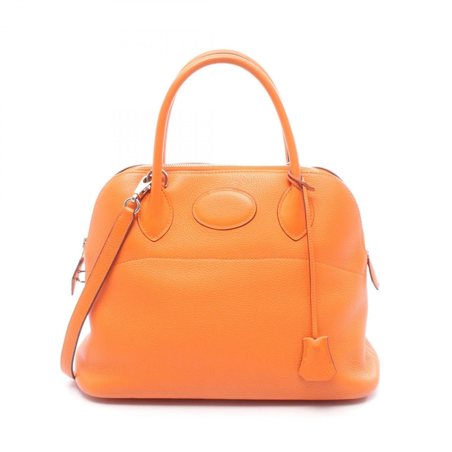 Hermes Orange Taurillon Clemence Leather Handbag ( )