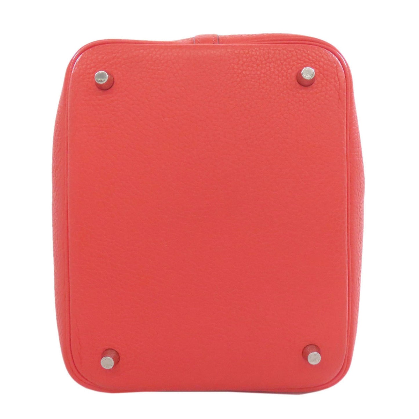Hermes Red Color Taurillon Clemence Leather Handbag ( )
