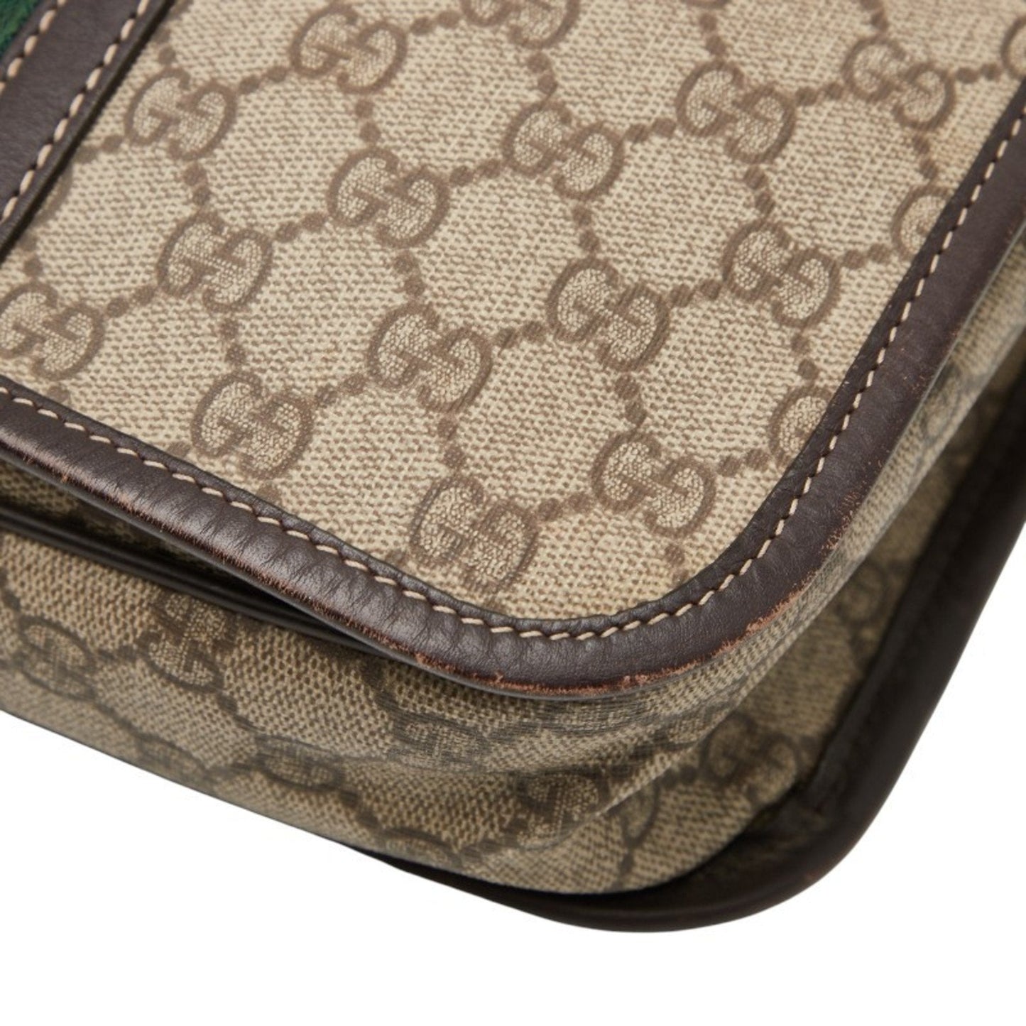 Gucci Beige Multi-Color Pvc Leather Shoulder Bag ( )