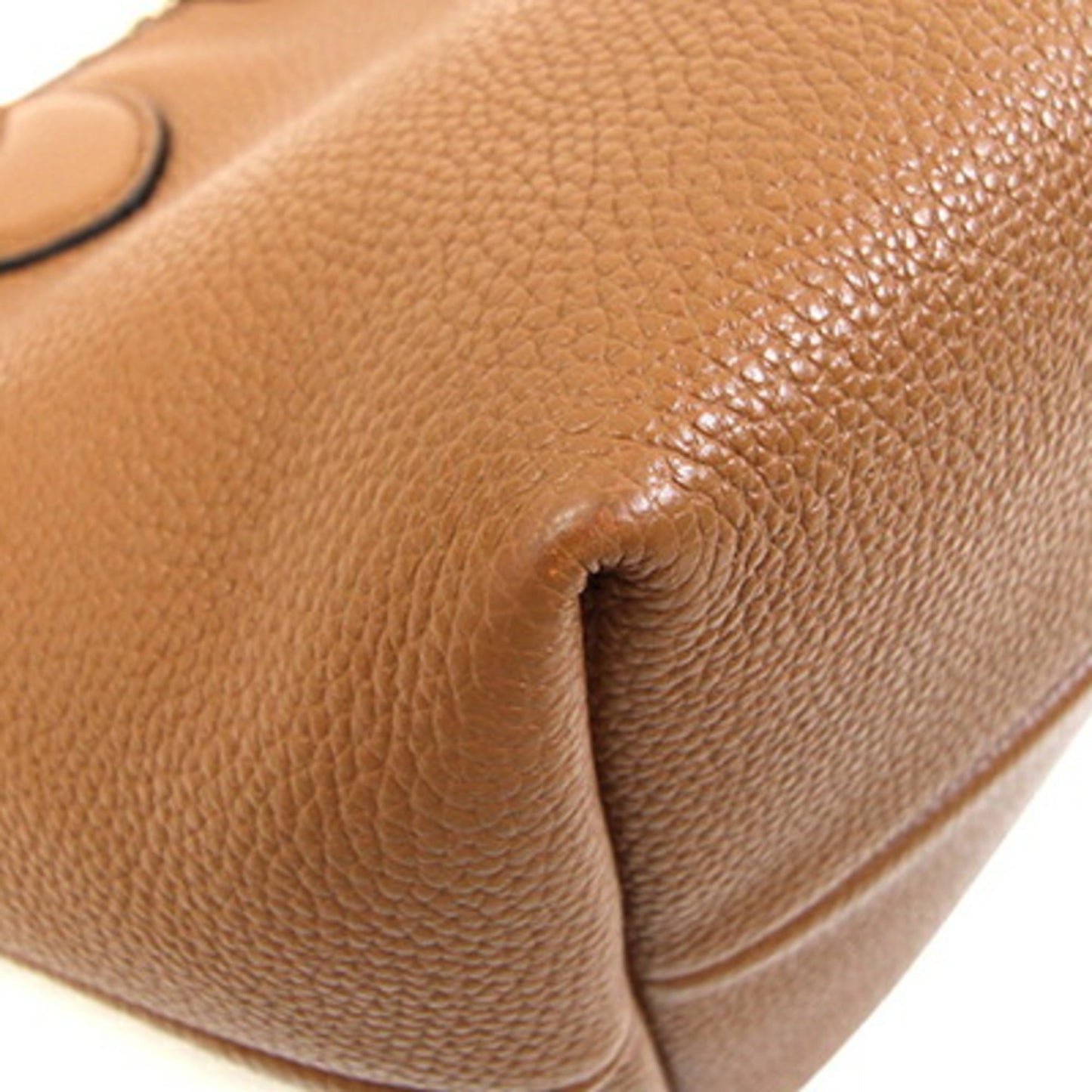 Gucci Brown Gg Canvas Leather Tote Bag ( )
