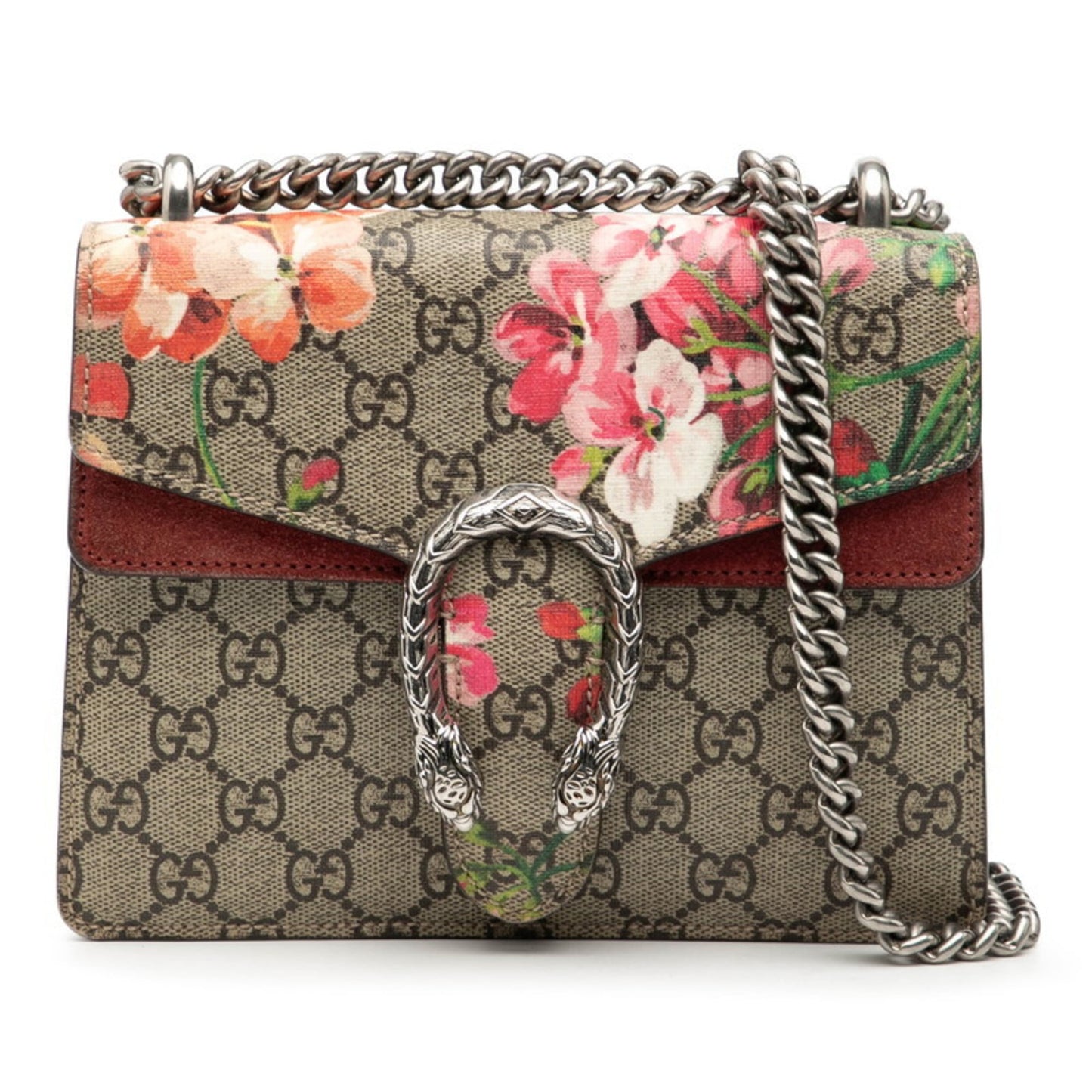 Gucci Beige Multi-Color Pvc Suede Shoulder Bag ( )