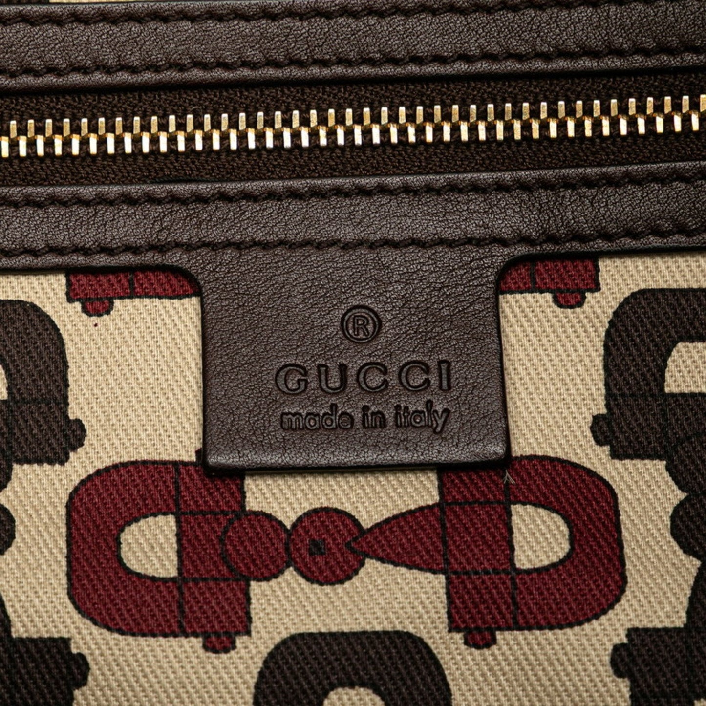 Gucci Hysteria Brown Leather Handbag Tote Bag ( )