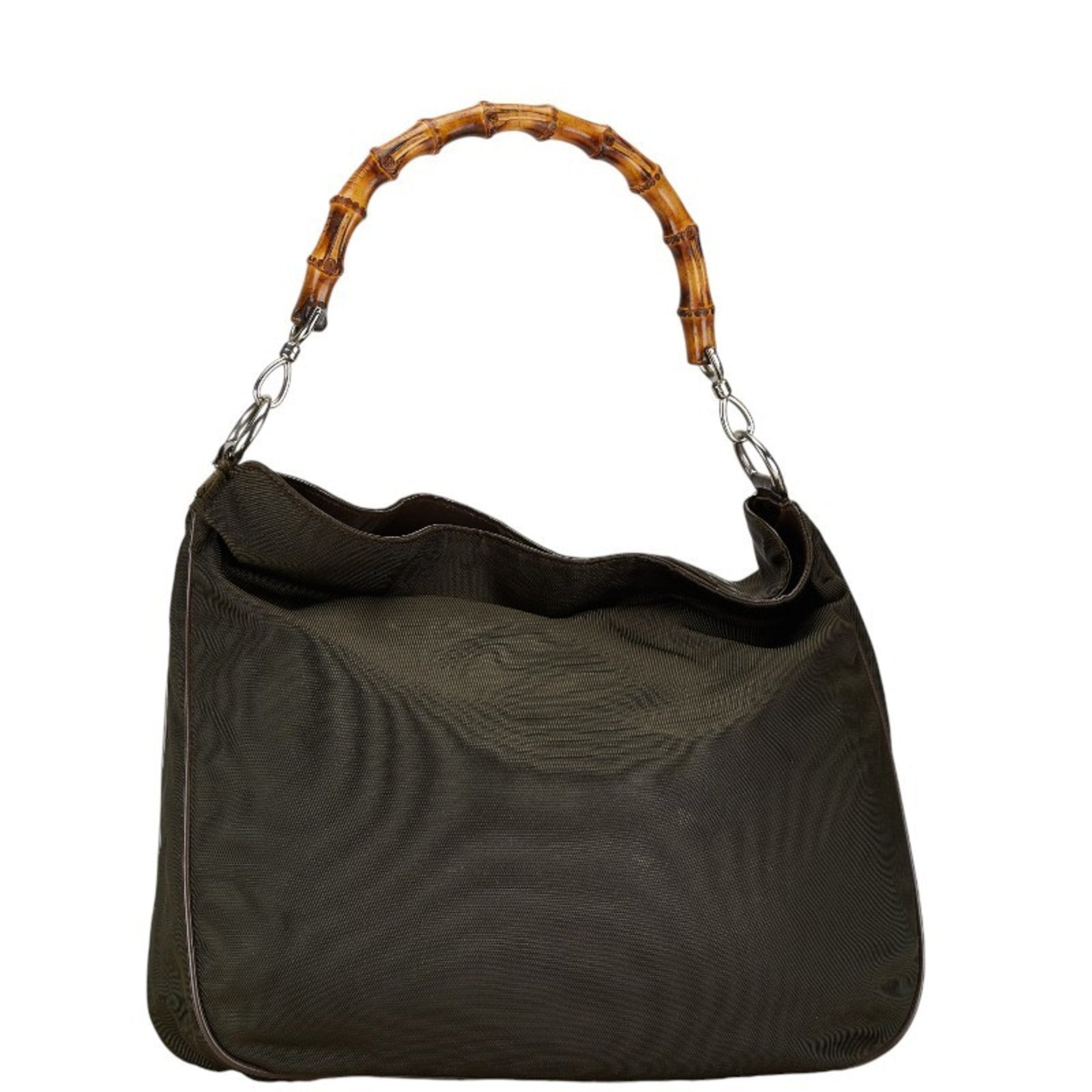 Gucci Nylon Leather Shoulder Bag