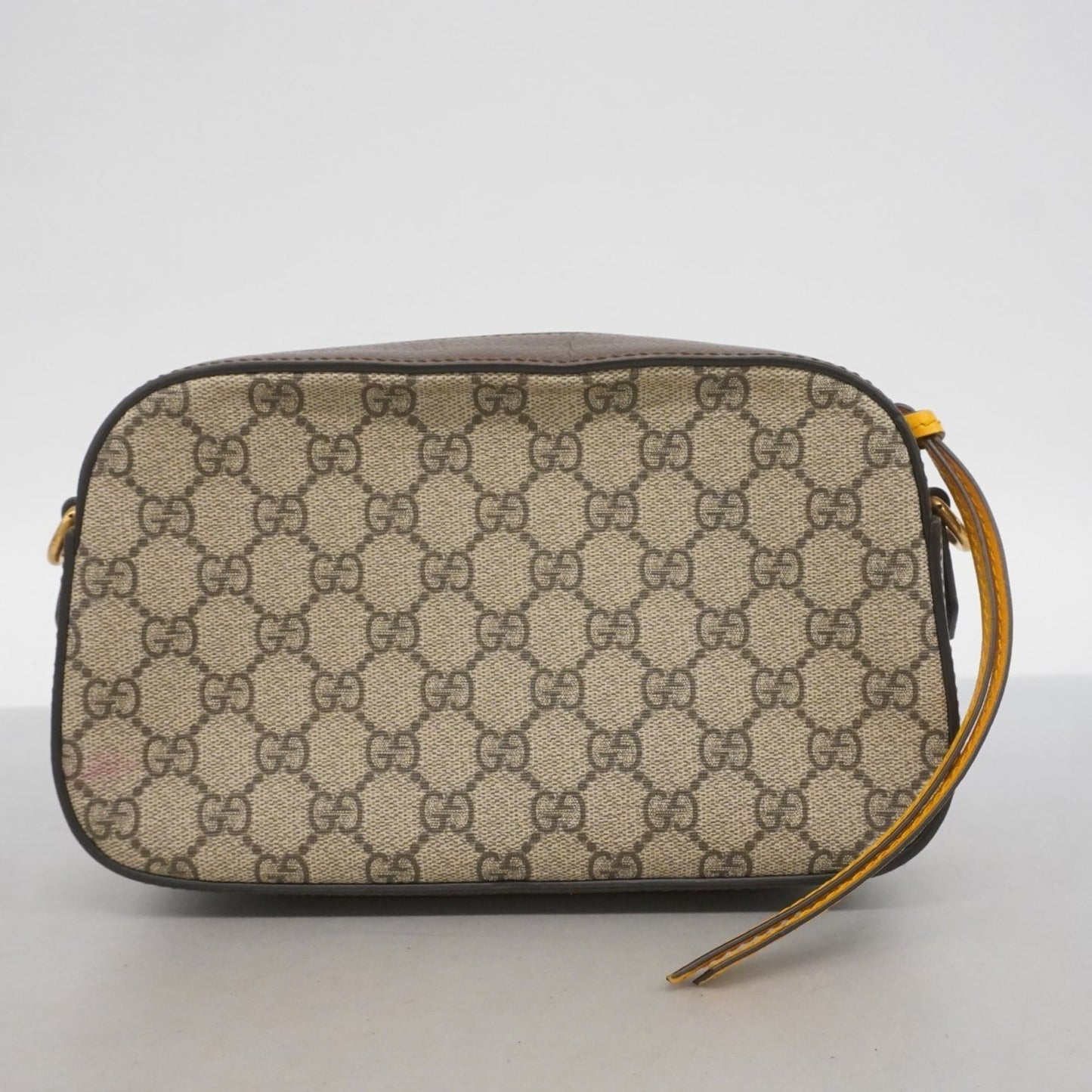 Gucci Beige Brown Pvc Shoulder Bag ( )