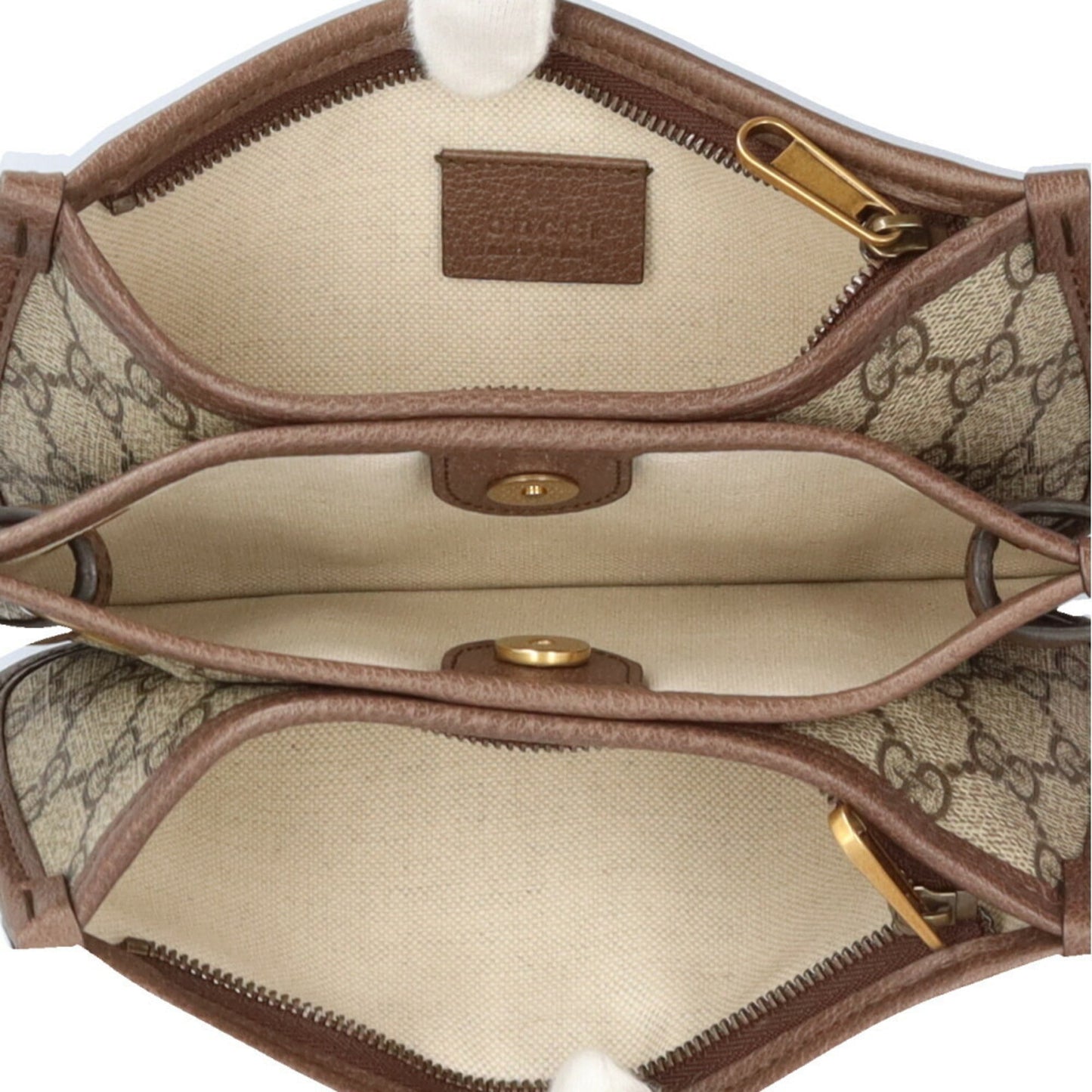 Gucci Beige Brown Gg Supreme Shoulder Bag ( )