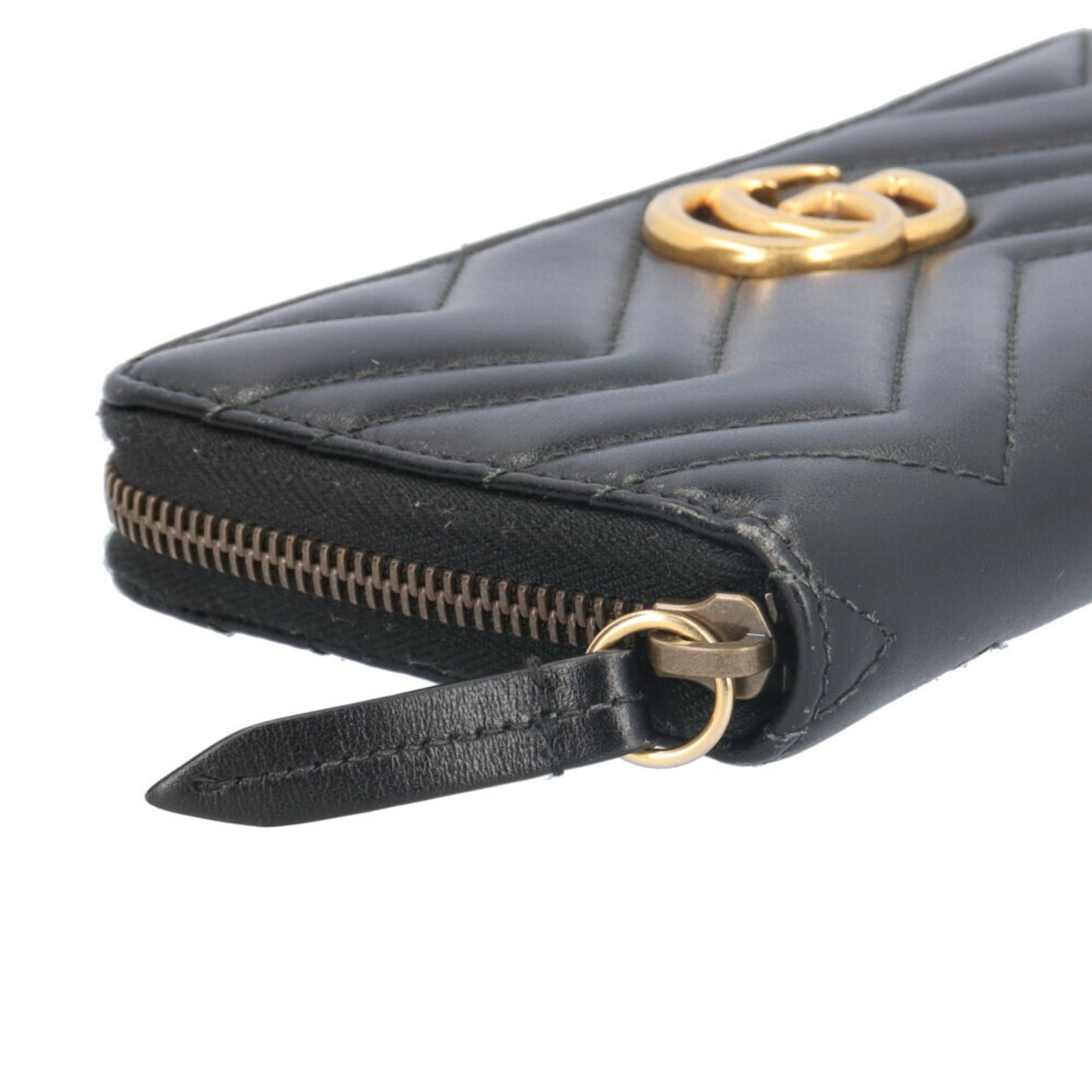Gucci Black Leather Coin Purse/Coin Case ( )