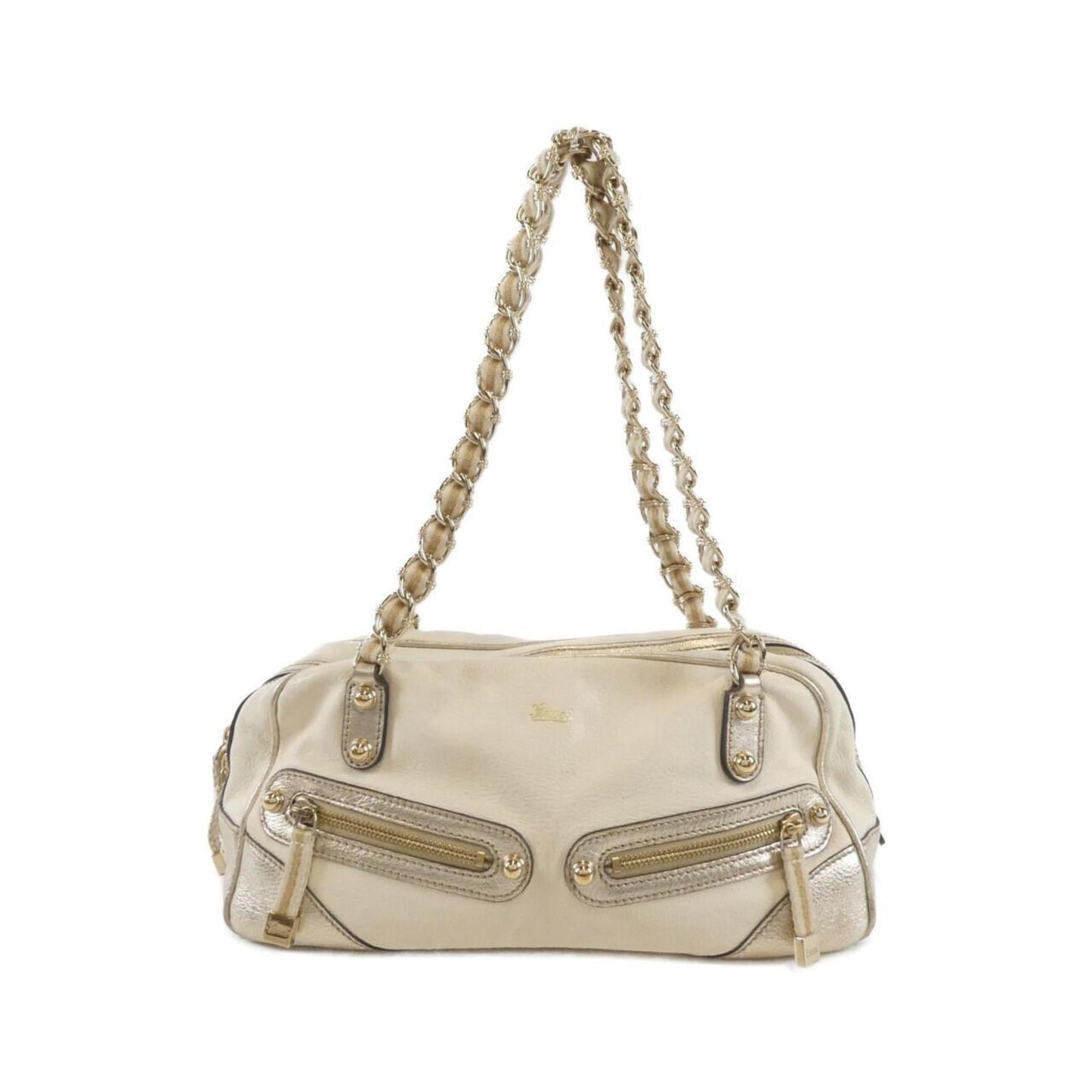 Gucci Ivory Leather Shoulder Bag ( )