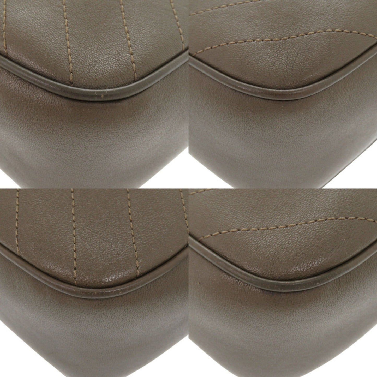 Gucci Brown Leather Shoulder Bag ( )