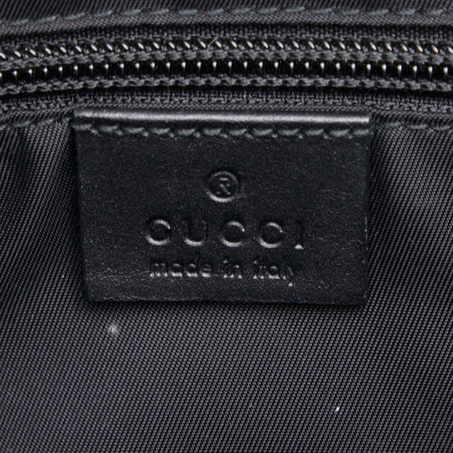 Gucci Black Nylon Leather Shoulder Bag ( )