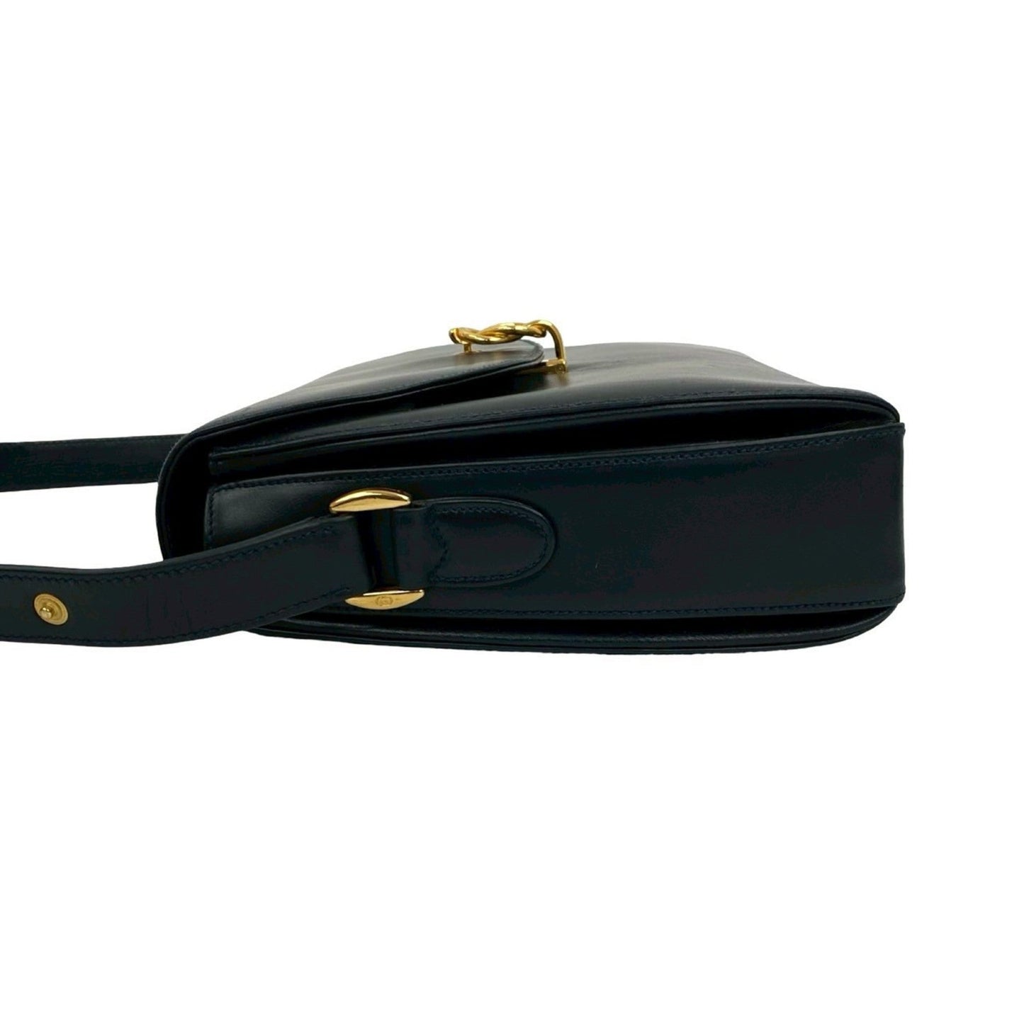 Gucci Navy Leather Shoulder Bag ( )