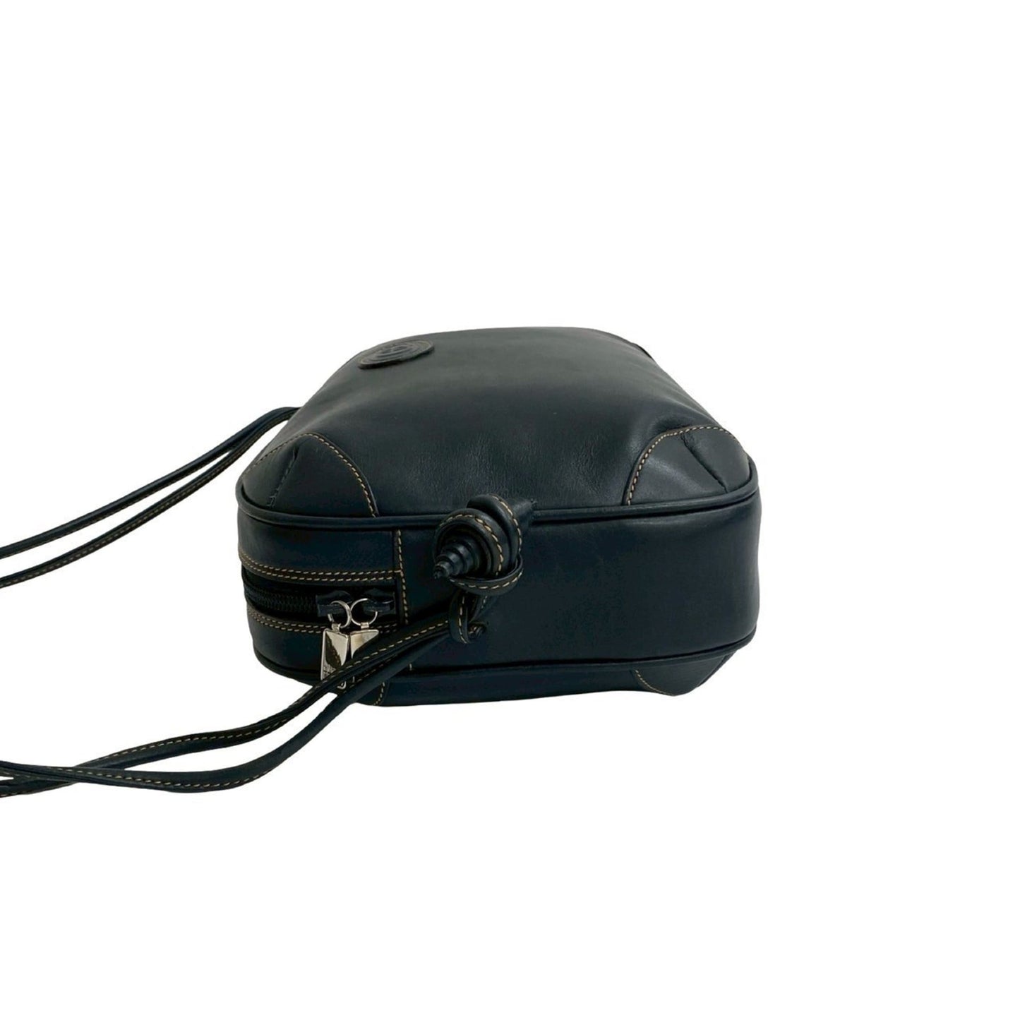 Gucci Navy Leather Pochette Shoulder Bag ( )