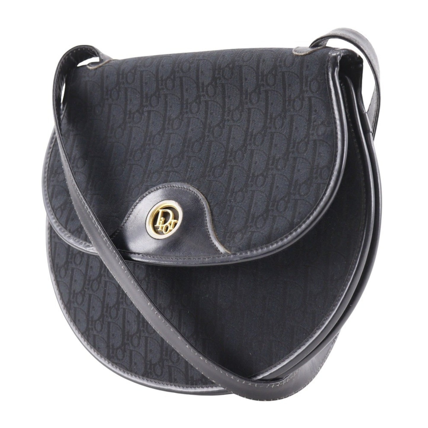 Christian Dior Black Canvas Shoulder Bag ()