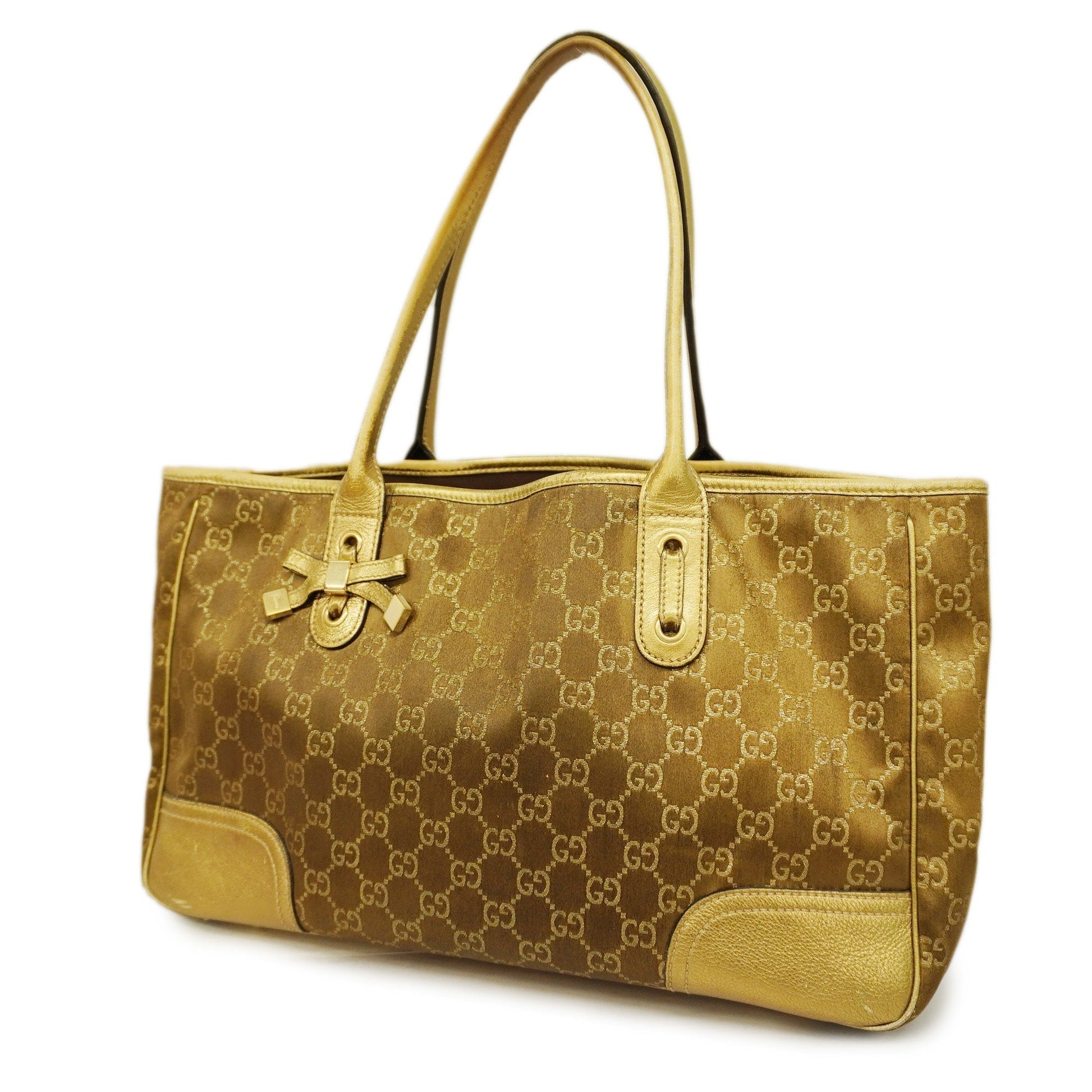 Gucci Nylon Leather Tote