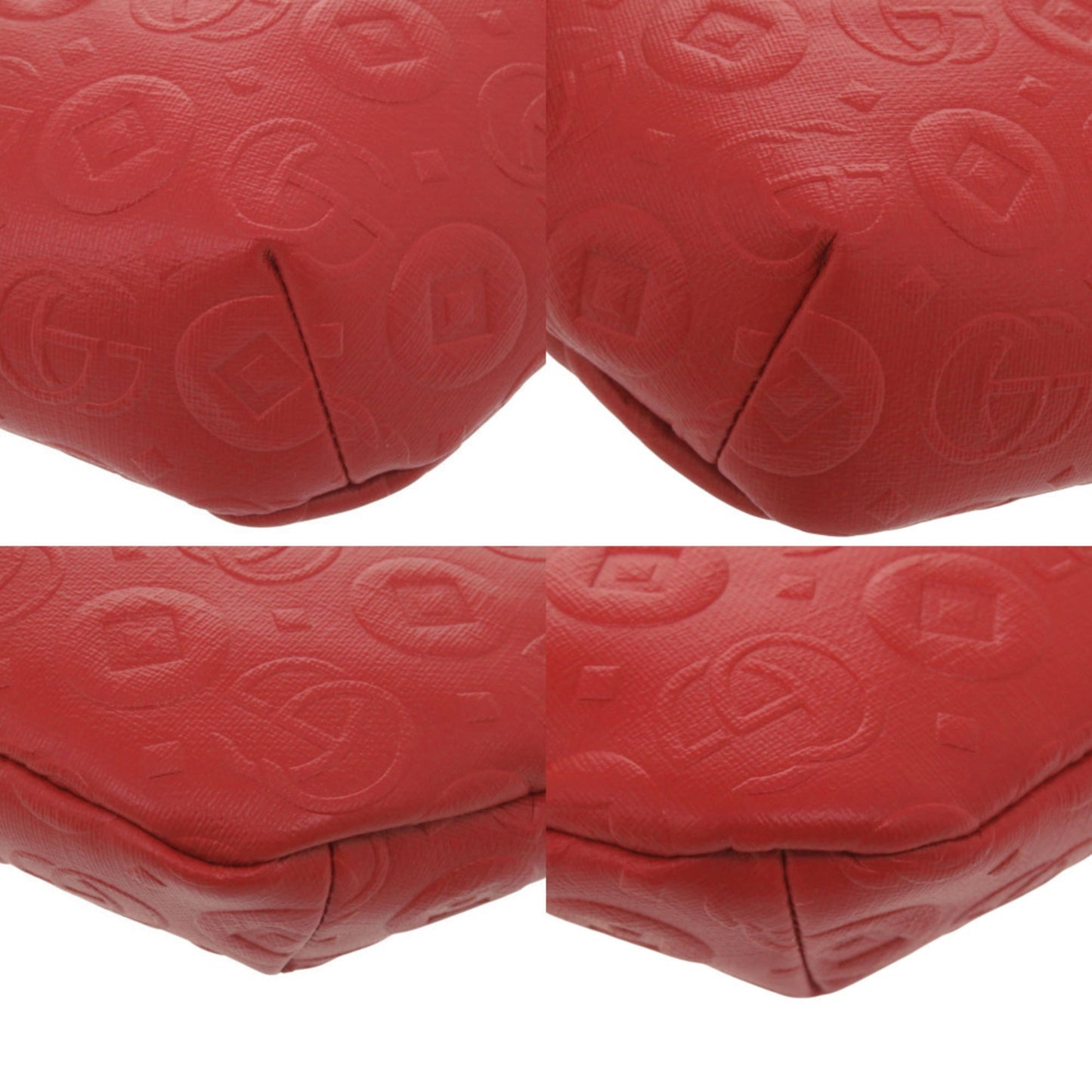 Gucci Red Color Leather Sling Bag ( )