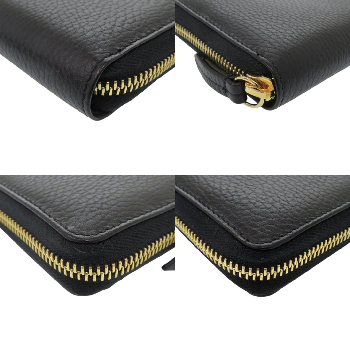 Gucci Black Leather Long Wallet (Bi-Fold) ( )