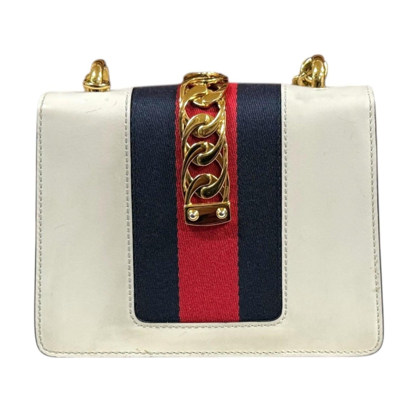 Gucci Ivory White Leather Shoulder Bag ( )