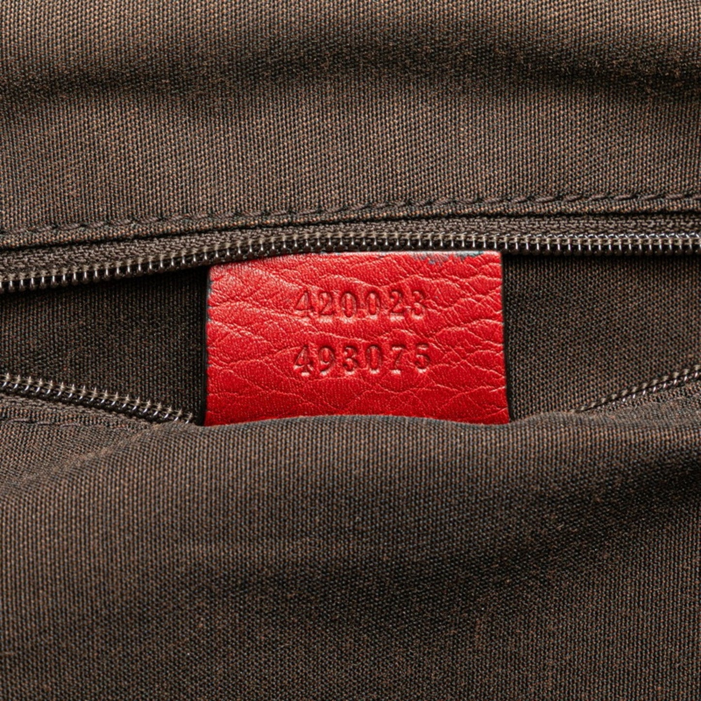 Gucci Red Color Leather Handbag Shoulder Bag ( )