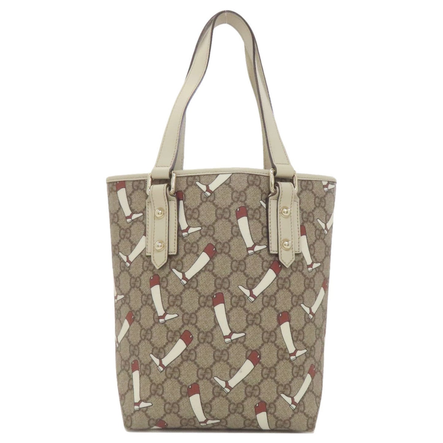 Gucci Brown White Pvc Handbag ( )