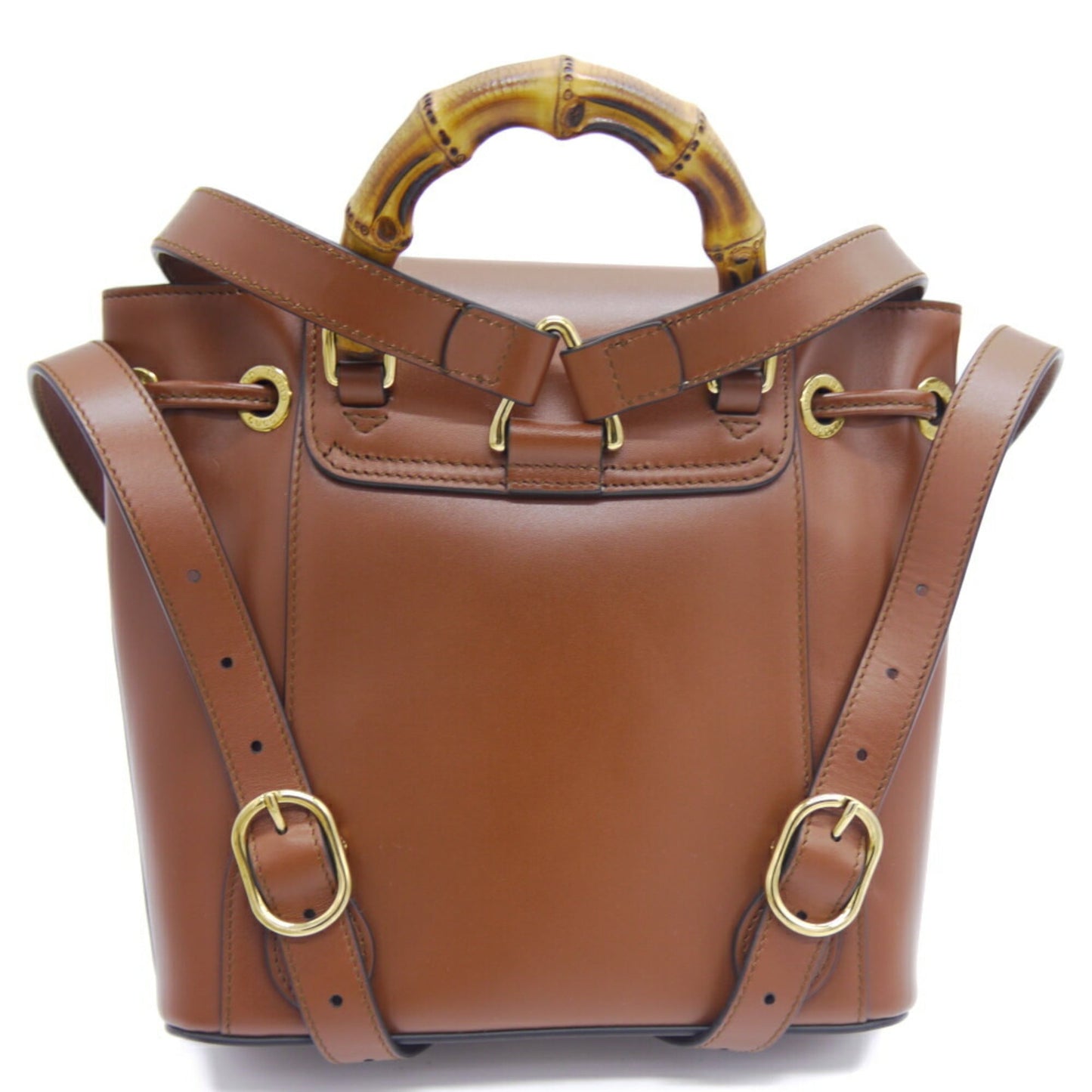 Gucci Brown Leather Backpack ( )
