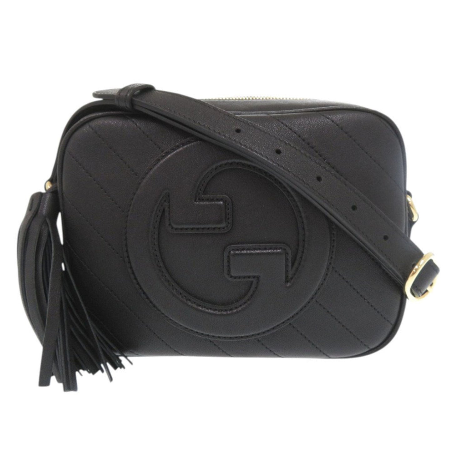 Gucci Black Leather Shoulder Bag ( )