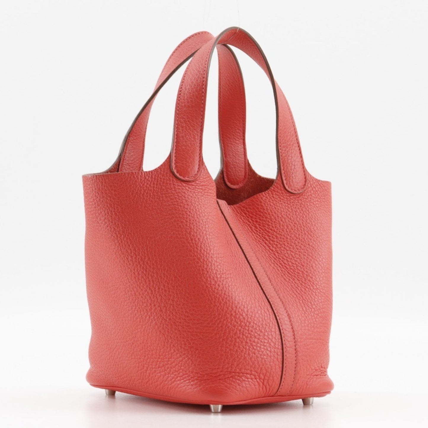 Hermes Picotin Pink Taurillon Clemence Leather Handbag ( )