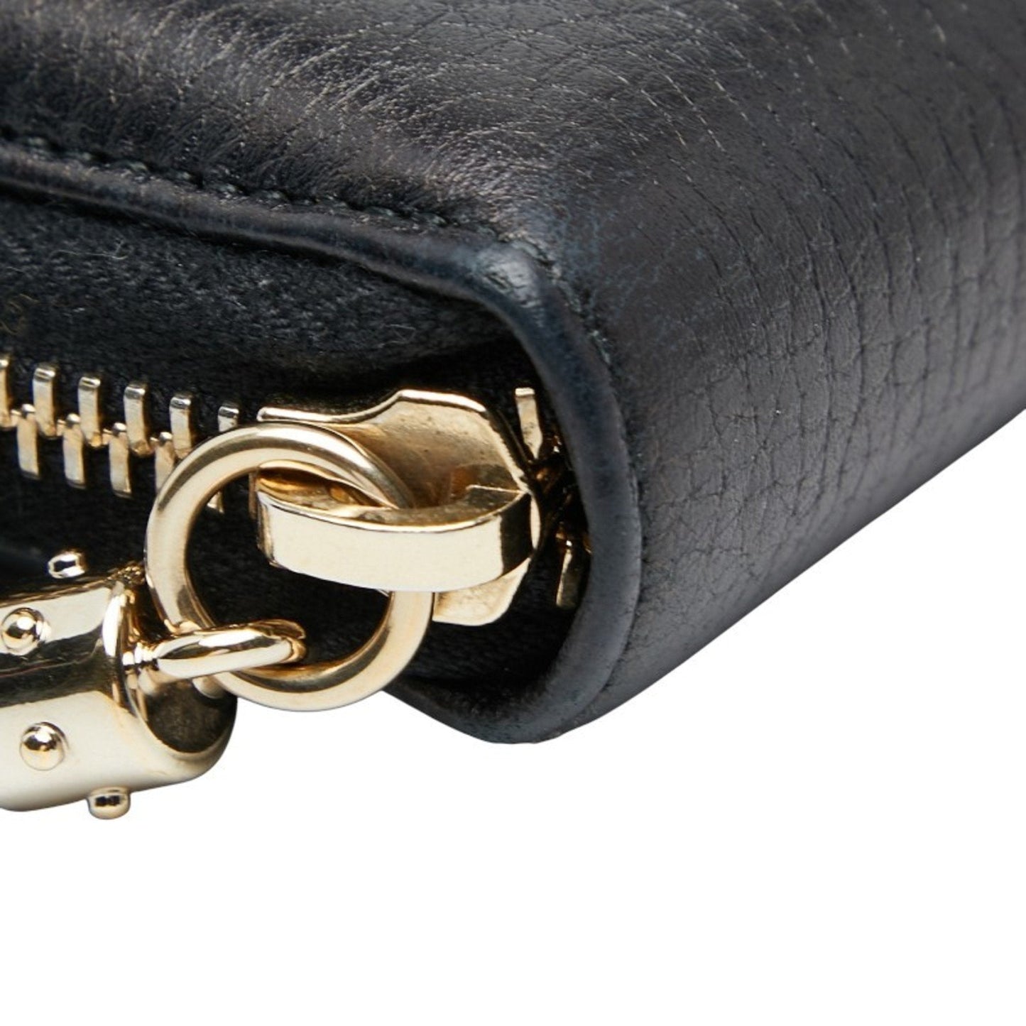 Gucci Navy Leather Long Wallet (Bi-Fold) ( )