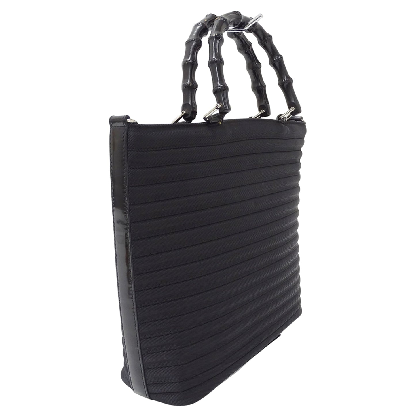Gucci Black Nylon Handbag Shoulder Bag ( )