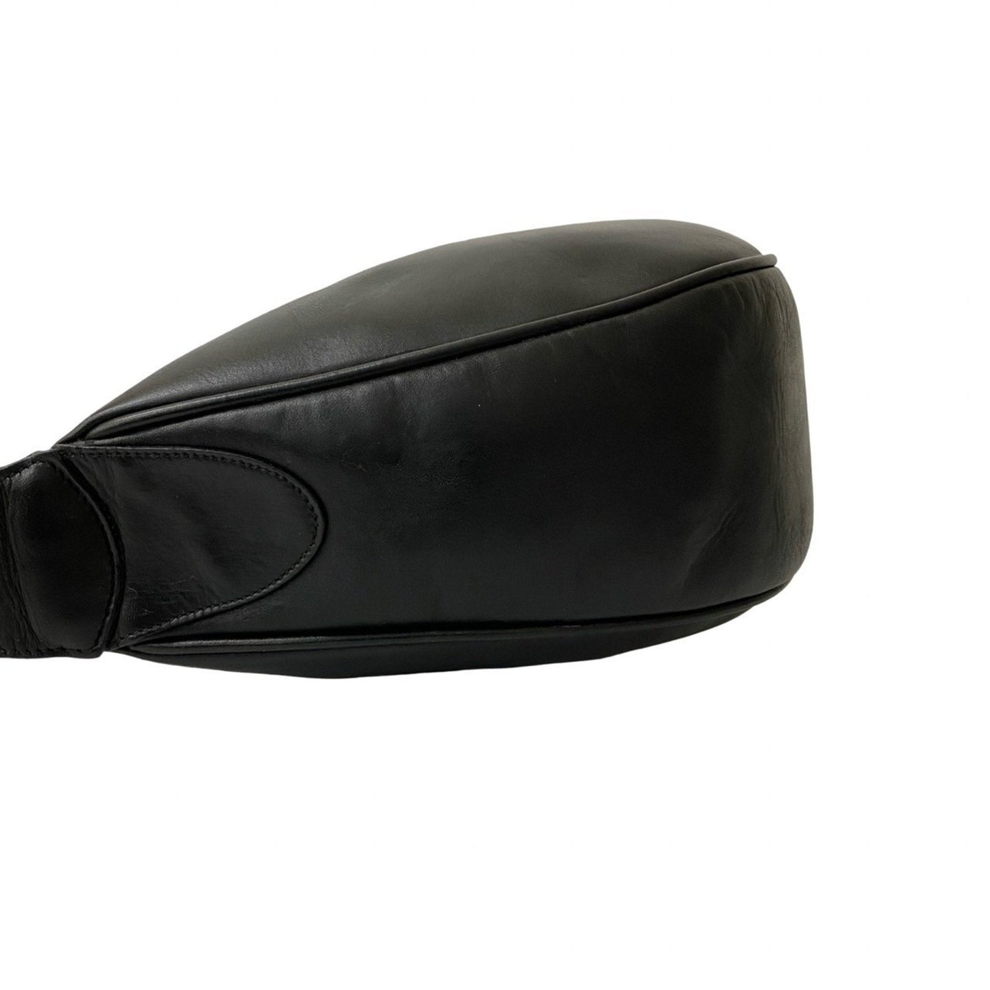 Gucci Black Green Red Color Leather Pochette Shoulder Bag ( )