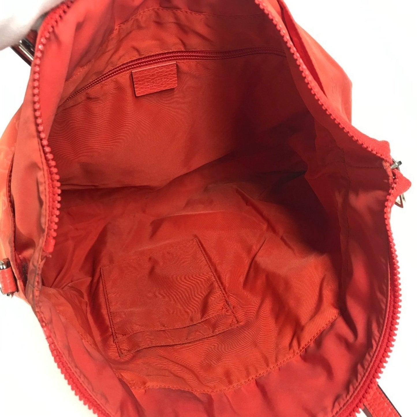 Gucci Orange Nylon Handbag Shoulder Bag Tote Bag ( )