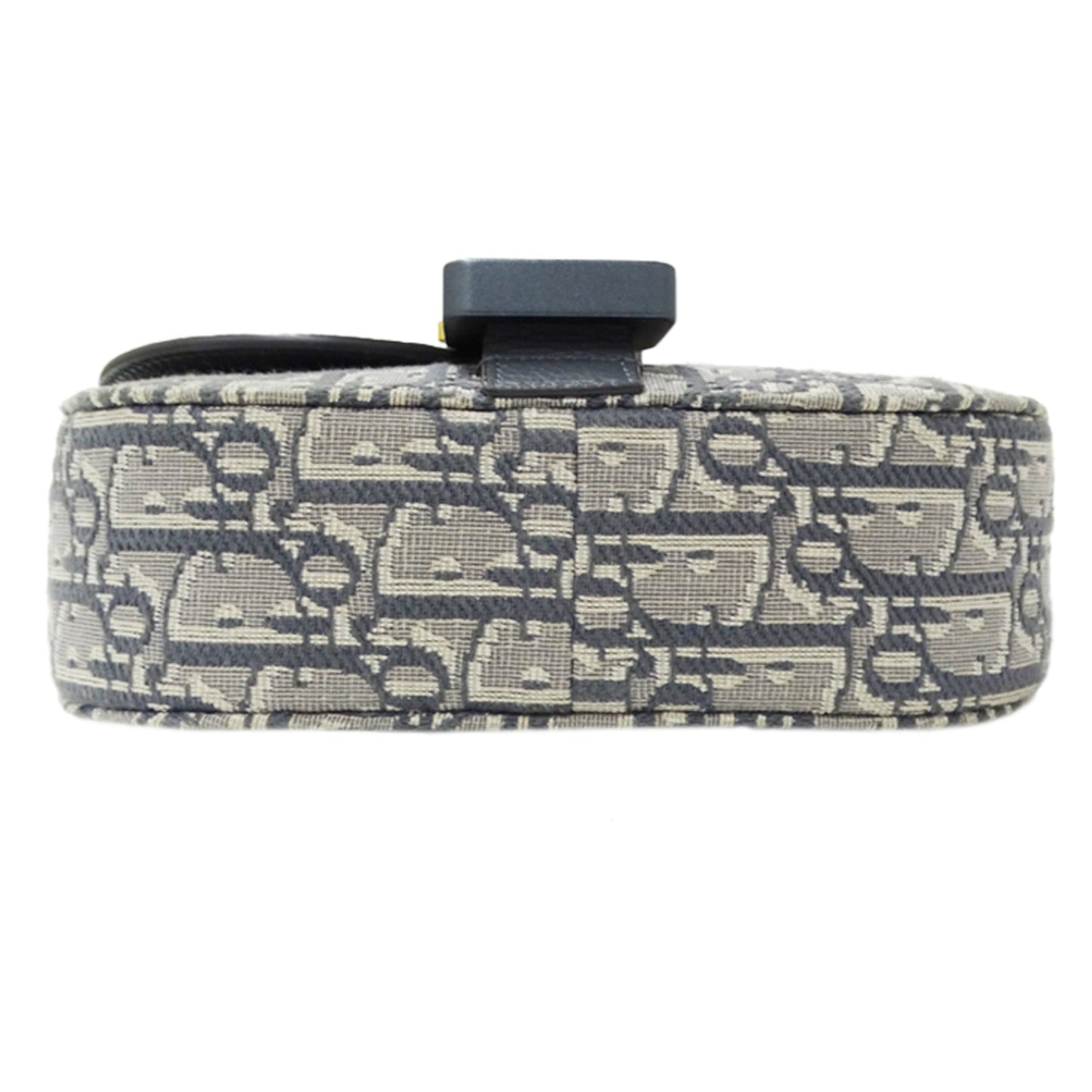 Christian Dior Gray Jacquard Leather Shoulder Bag ()