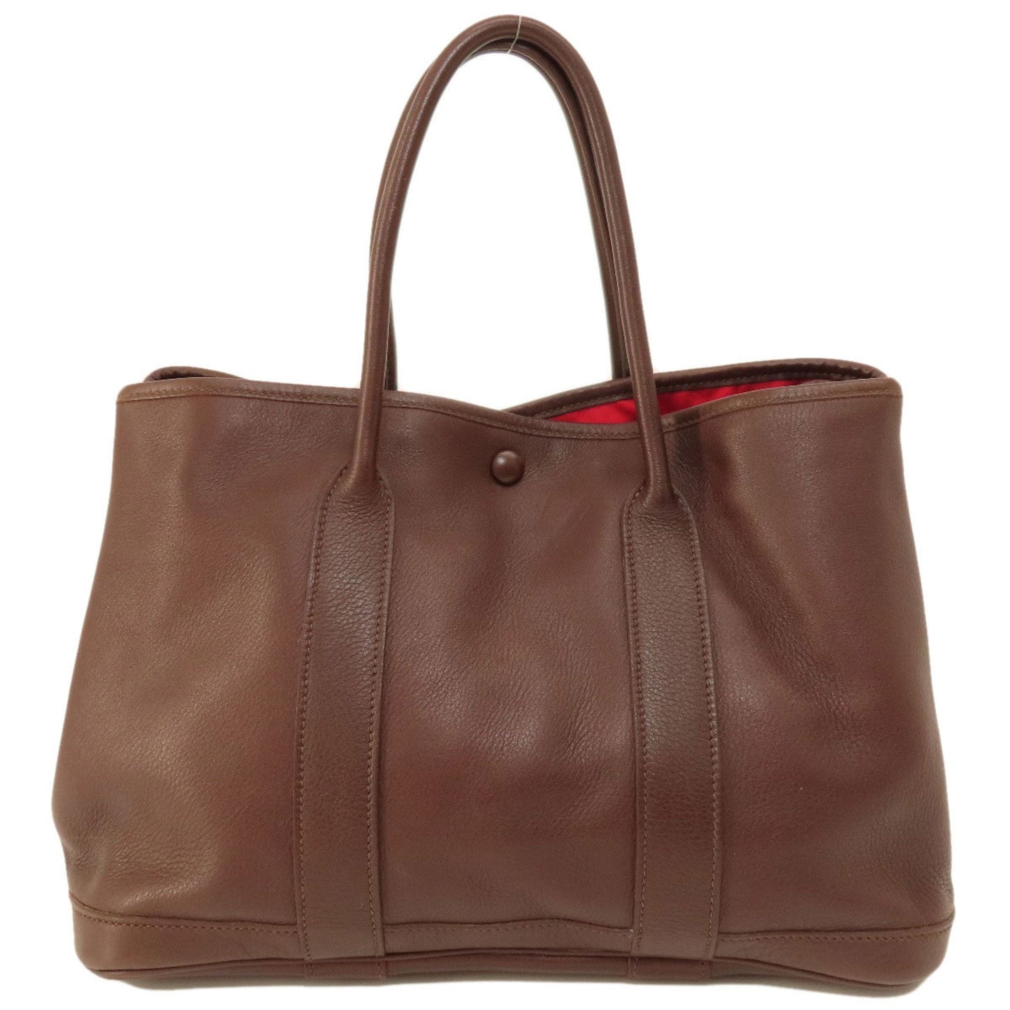Hermes Brown Swift Leather Tote Bag ( )