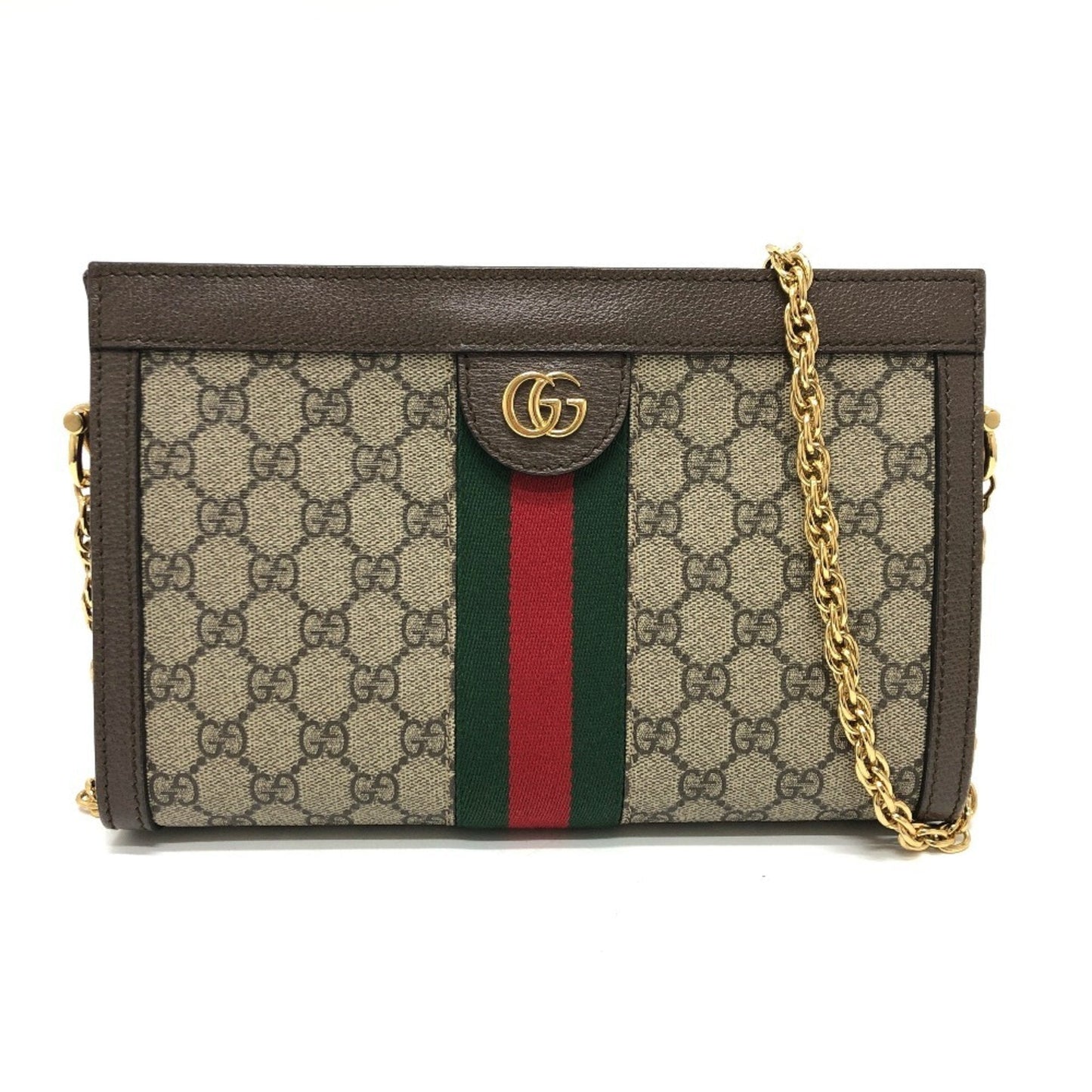 Gucci Brown Gg Supreme Shoulder Bag ( )