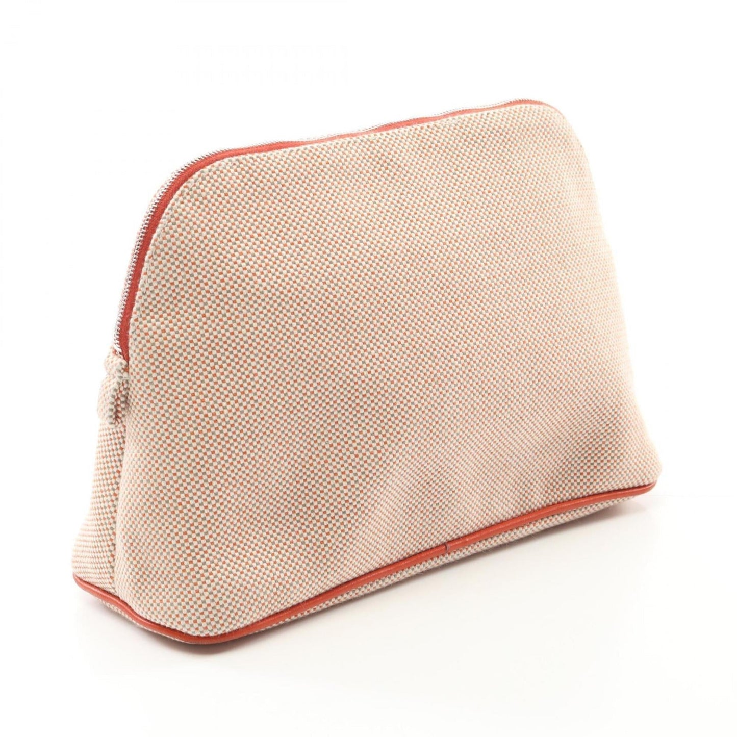 Hermes Multi-Color Red Color Canvas Leather Pouch ( )