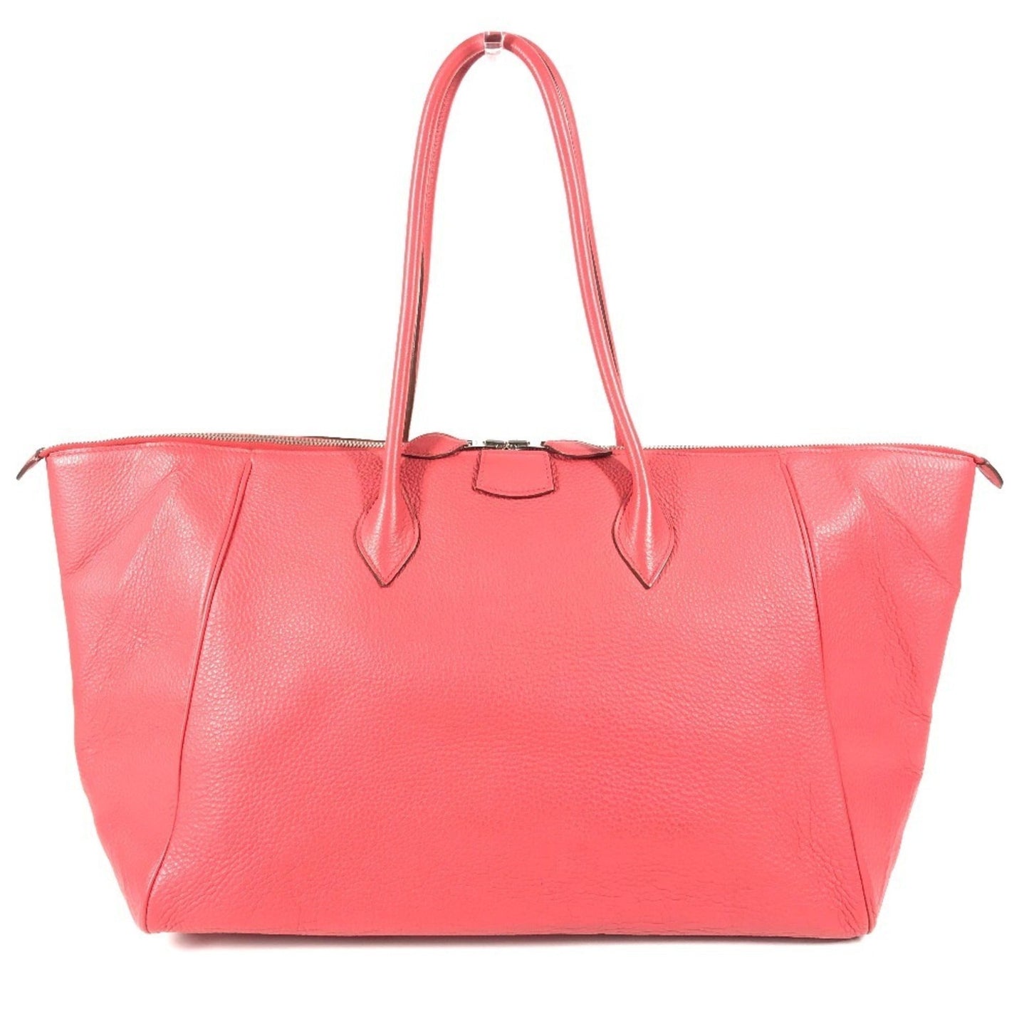 Hermes Paris Bombay Red Color Taurillon Clemence Leather Boston Bag Shoulder Bag ( )
