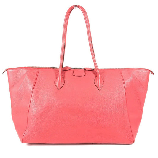 Hermes Paris Bombay Red Color Taurillon Clemence Leather Boston Bag Shoulder Bag ( )
