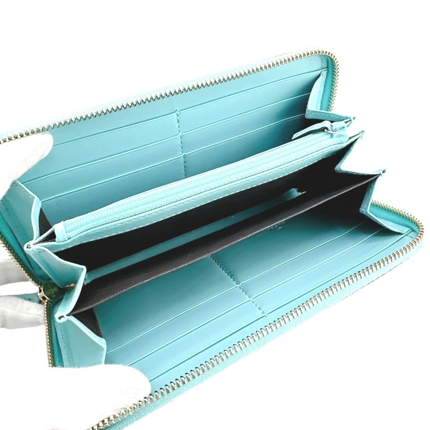 Gucci Blue Light Blue Leather Long Wallet (Bi-Fold) ( )