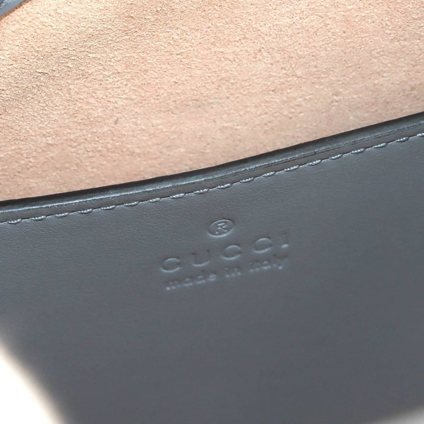 Gucci Gray Leather Tote Bag ( )